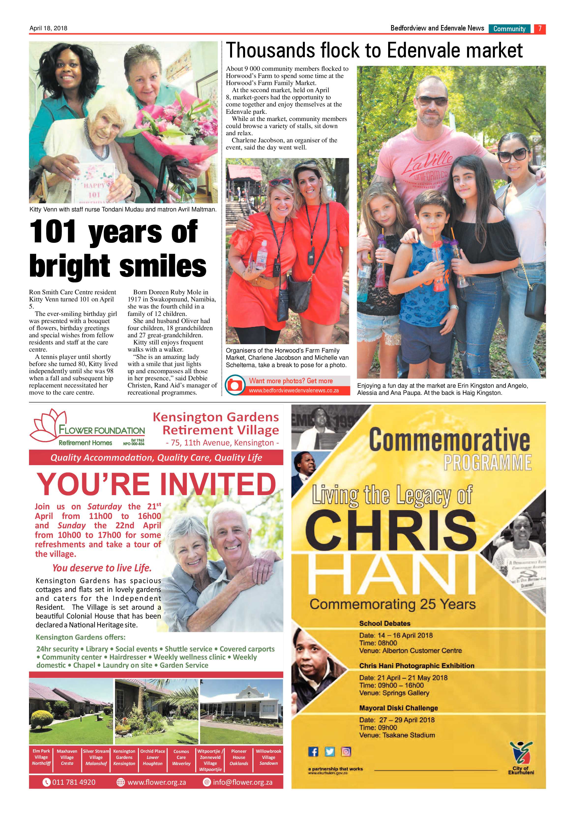 Bedfordview and Edenvale News 18 April 2018 page 7
