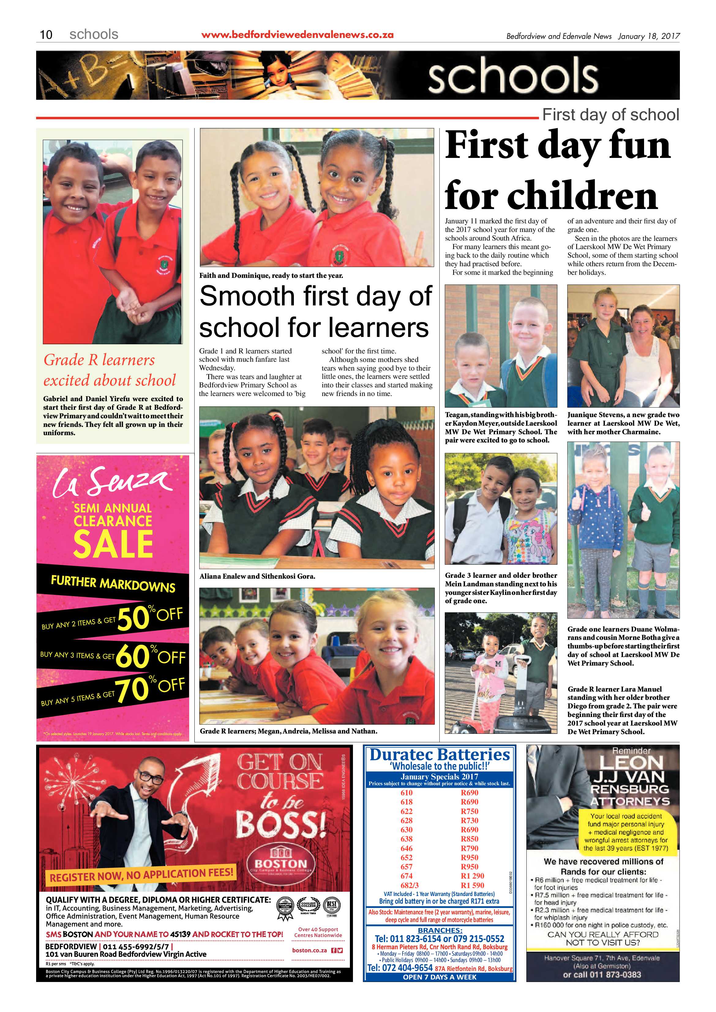 Bedfordview and Edenvale News 18 January 2017 page 10