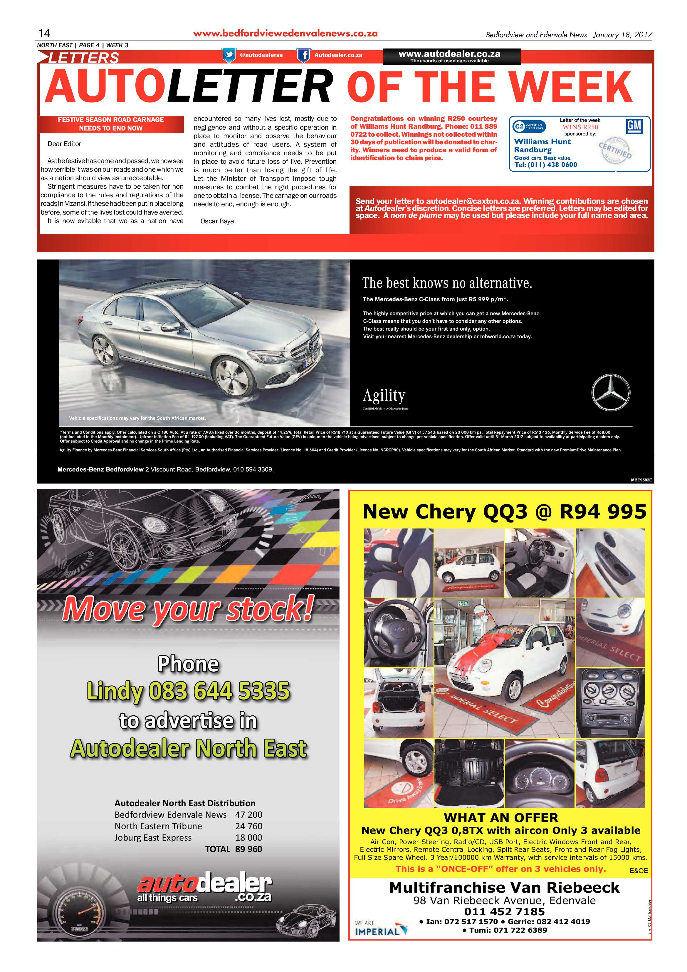 Bedfordview and Edenvale News 18 January 2017 page 14