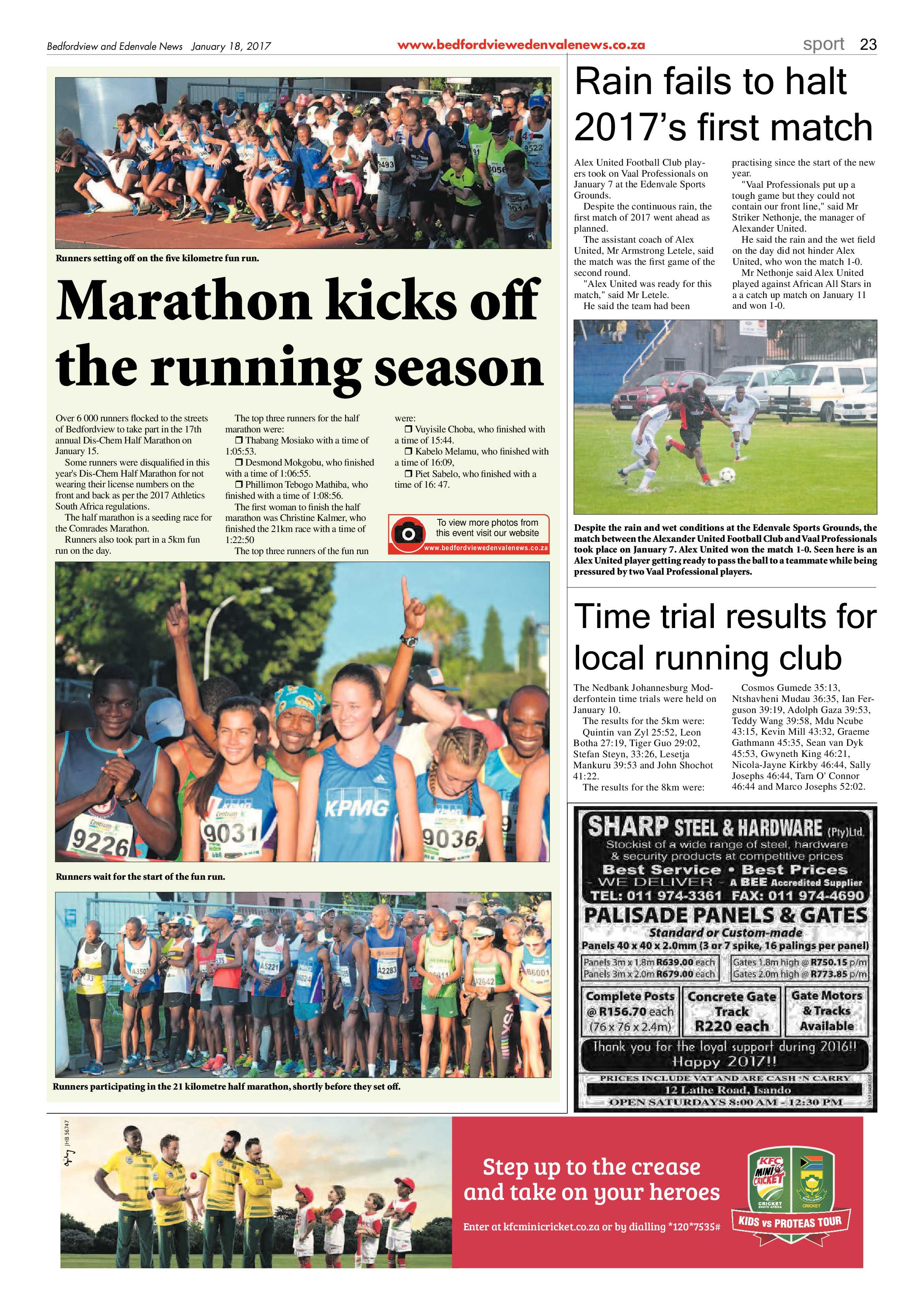 Bedfordview and Edenvale News 18 January 2017 page 23