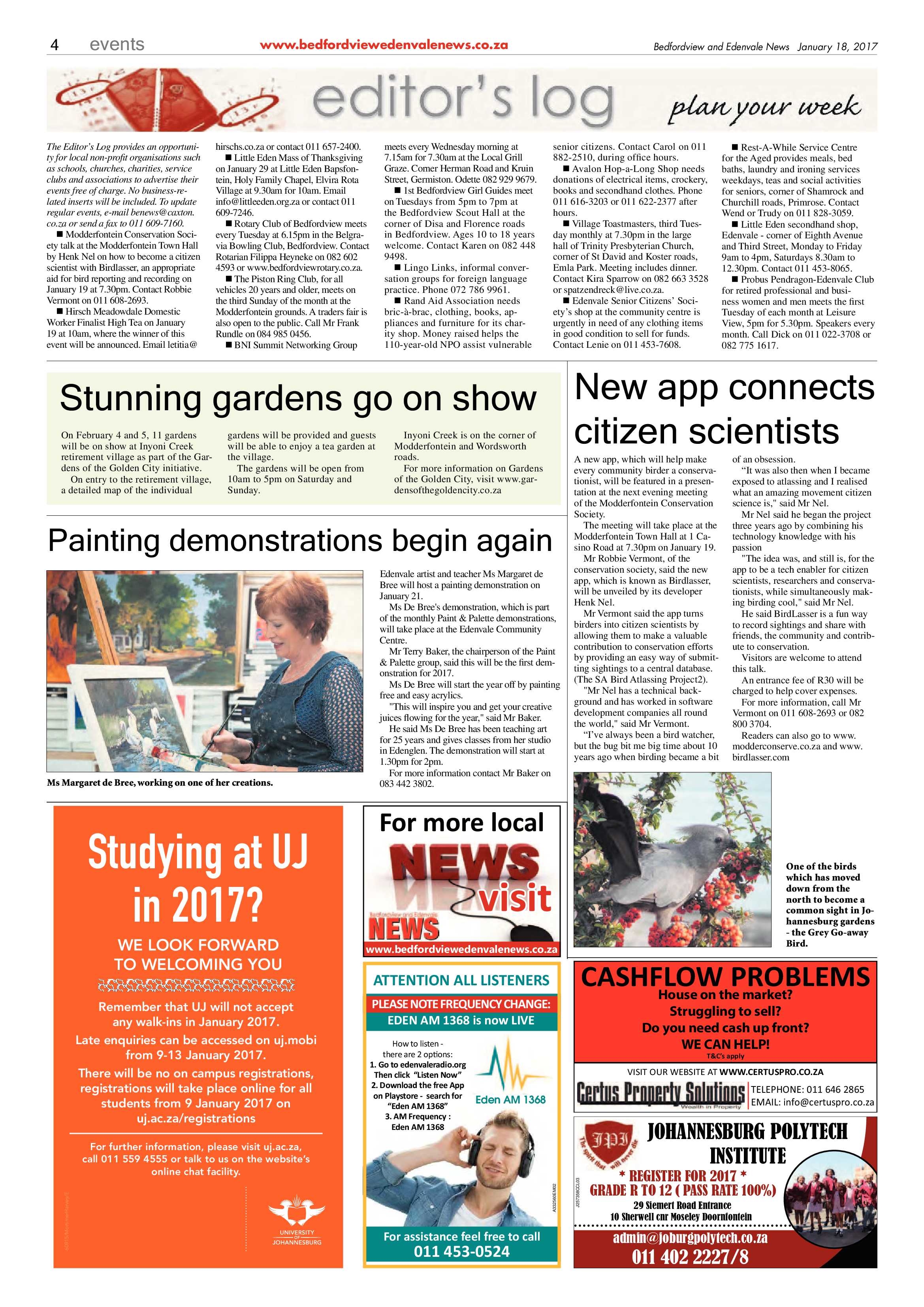 Bedfordview and Edenvale News 18 January 2017 page 4