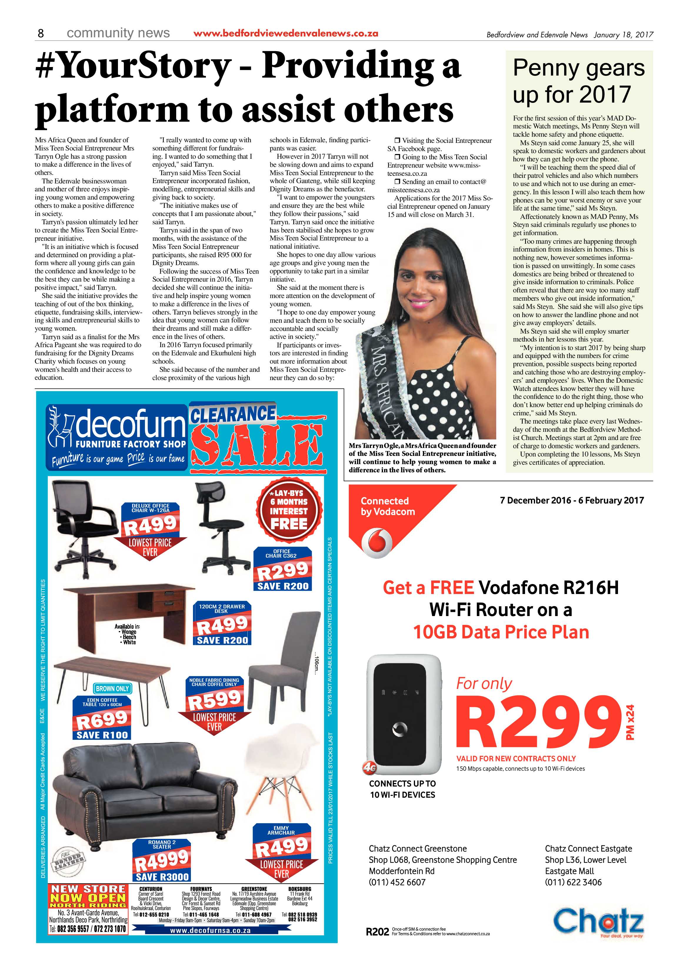 Bedfordview and Edenvale News 18 January 2017 page 8