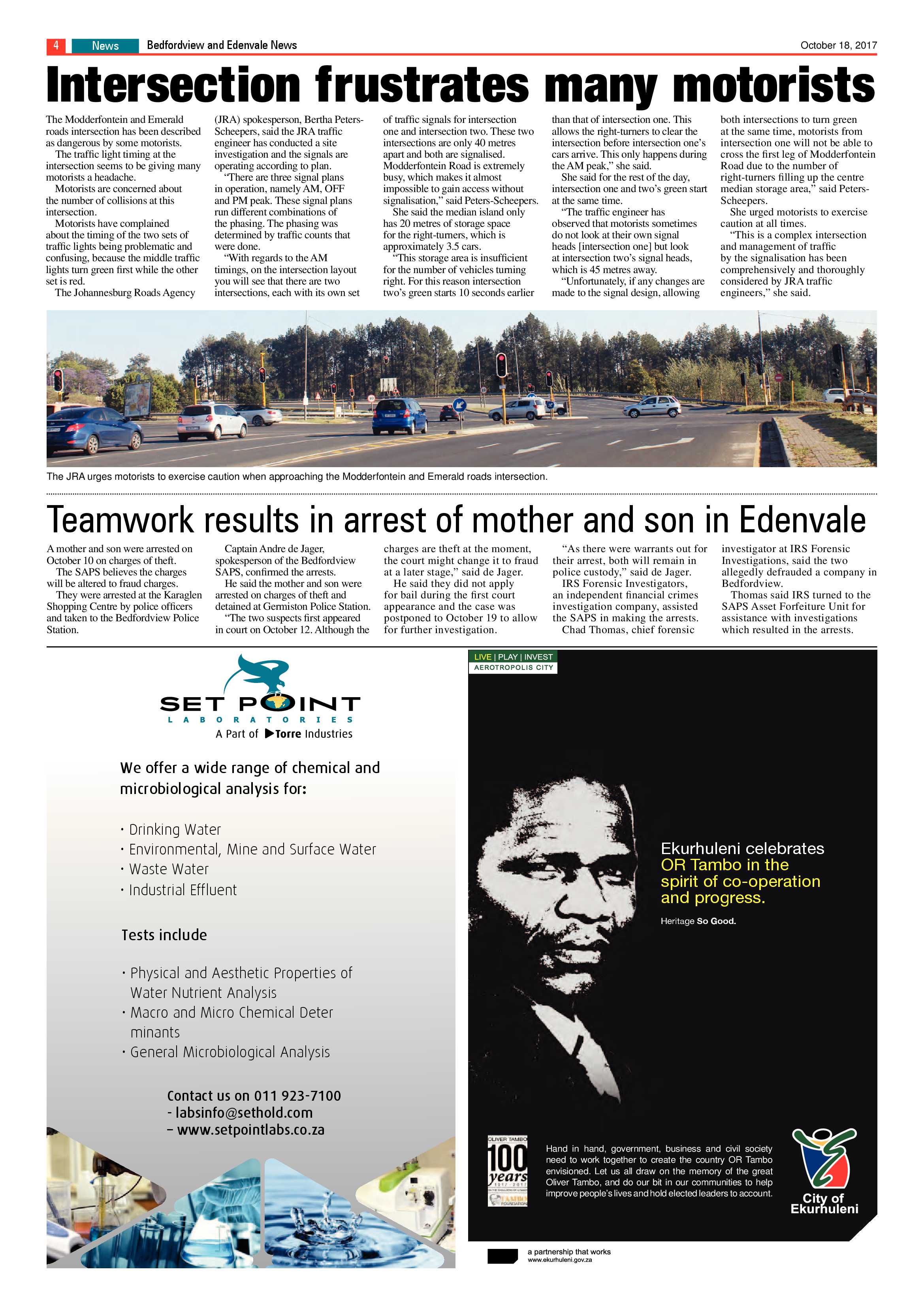 Bedfordview and Edenvale News 18 October 2017 page 4