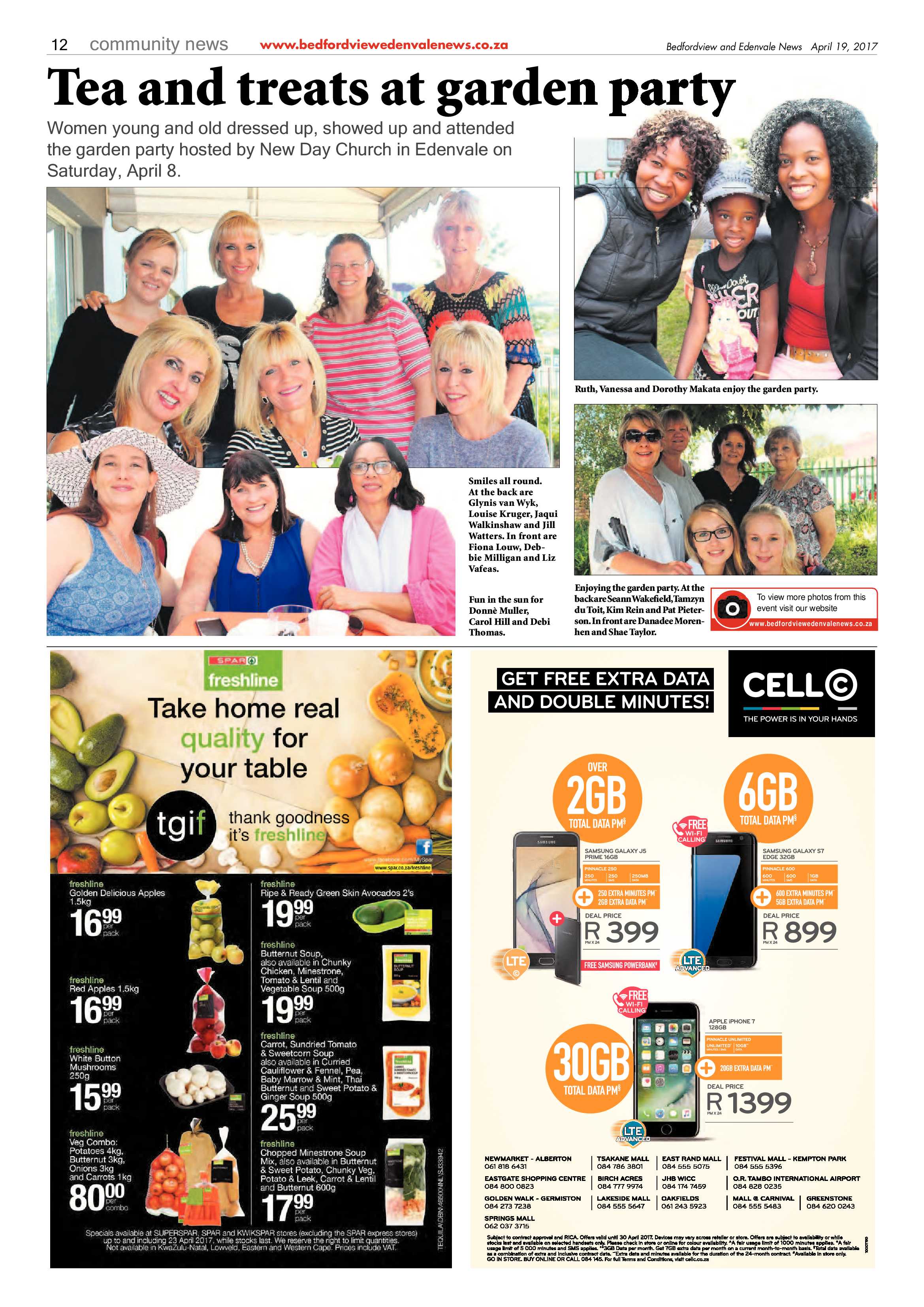 Bedfordview and Edenvale News 19 April 2017 page 12