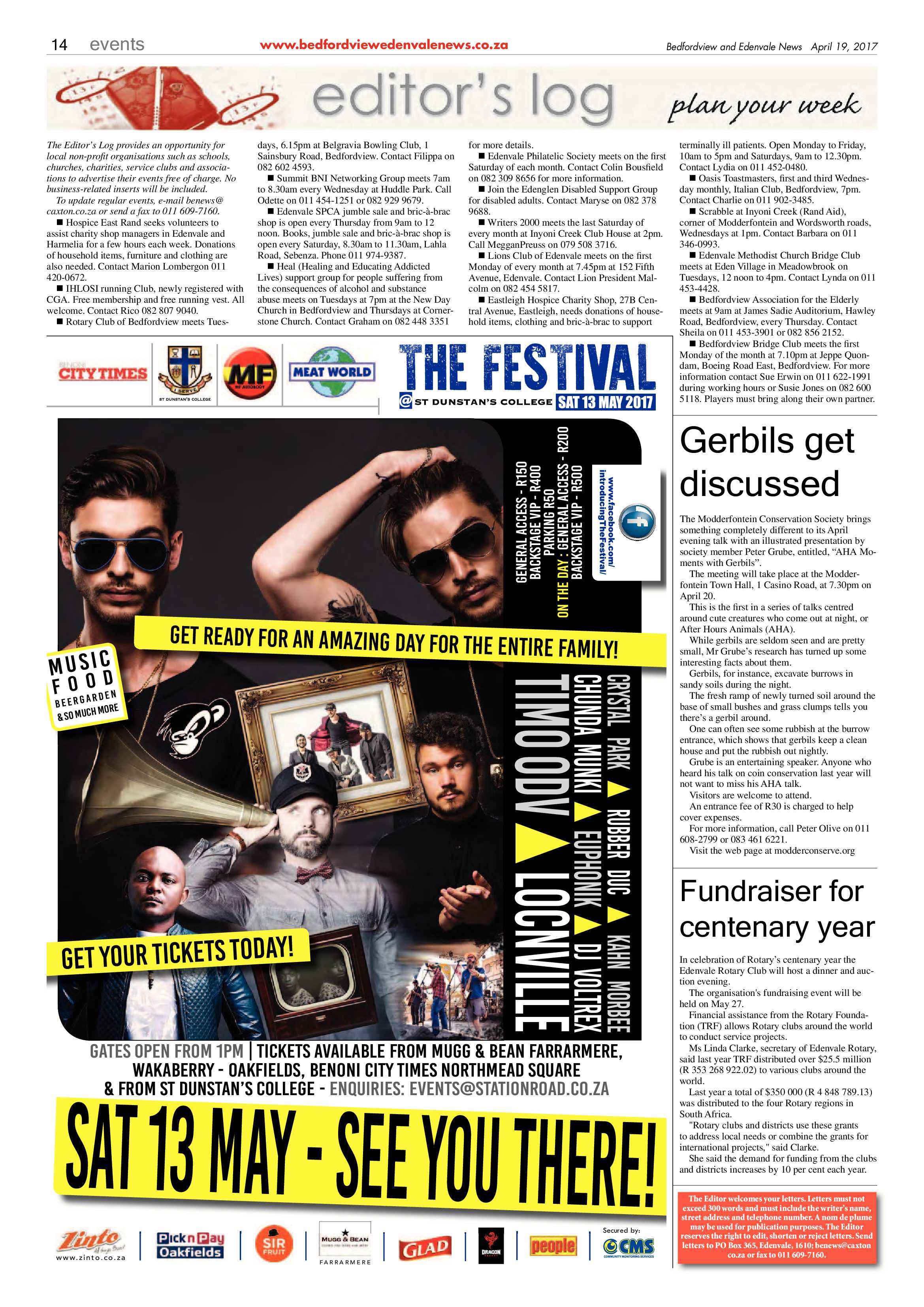 Bedfordview and Edenvale News 19 April 2017 page 14