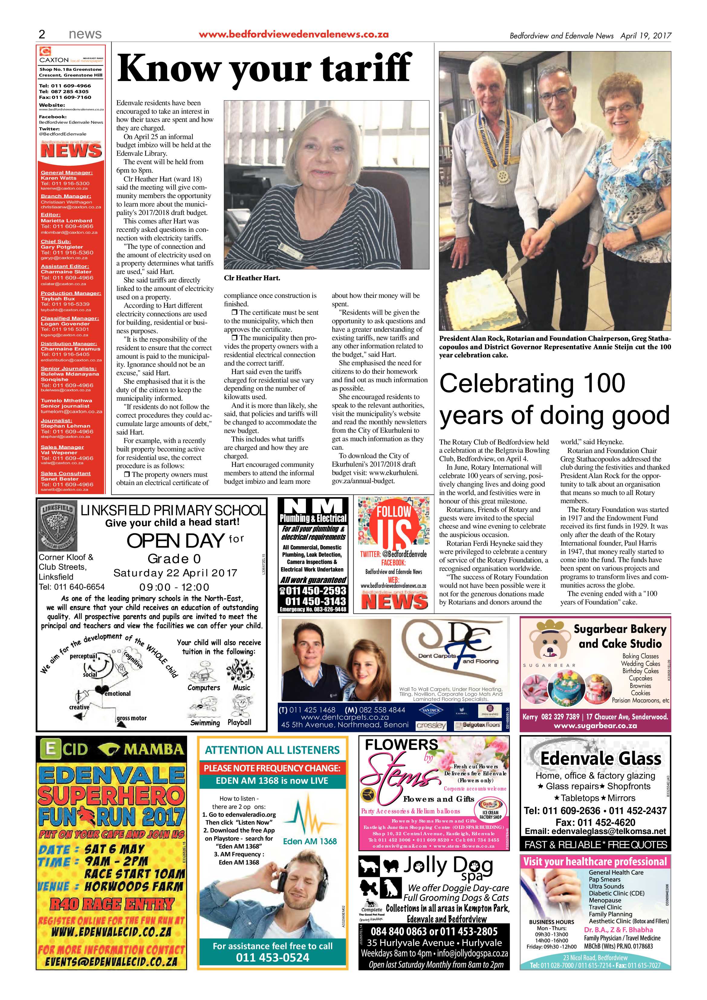 Bedfordview and Edenvale News 19 April 2017 page 2