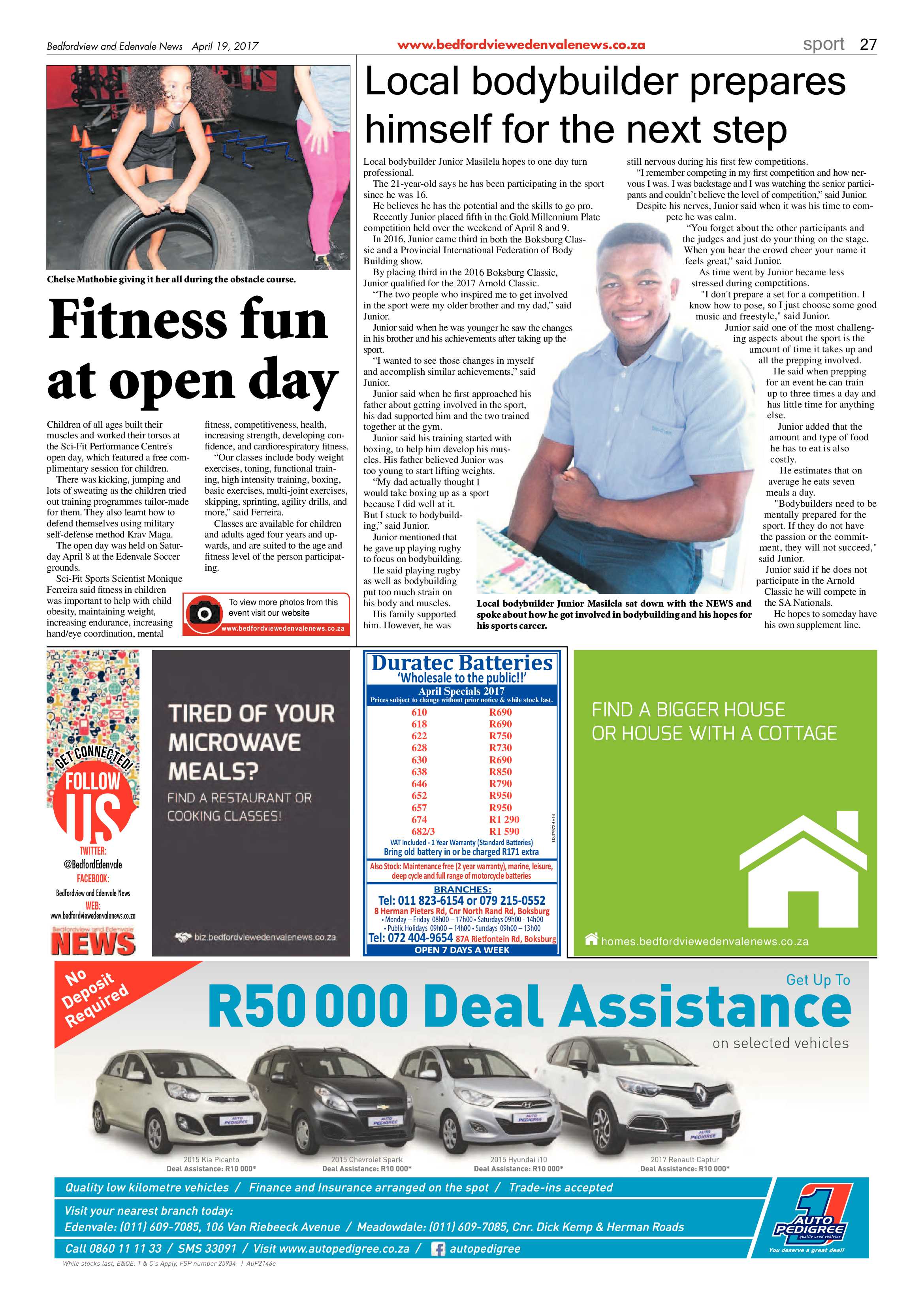 Bedfordview and Edenvale News 19 April 2017 page 27