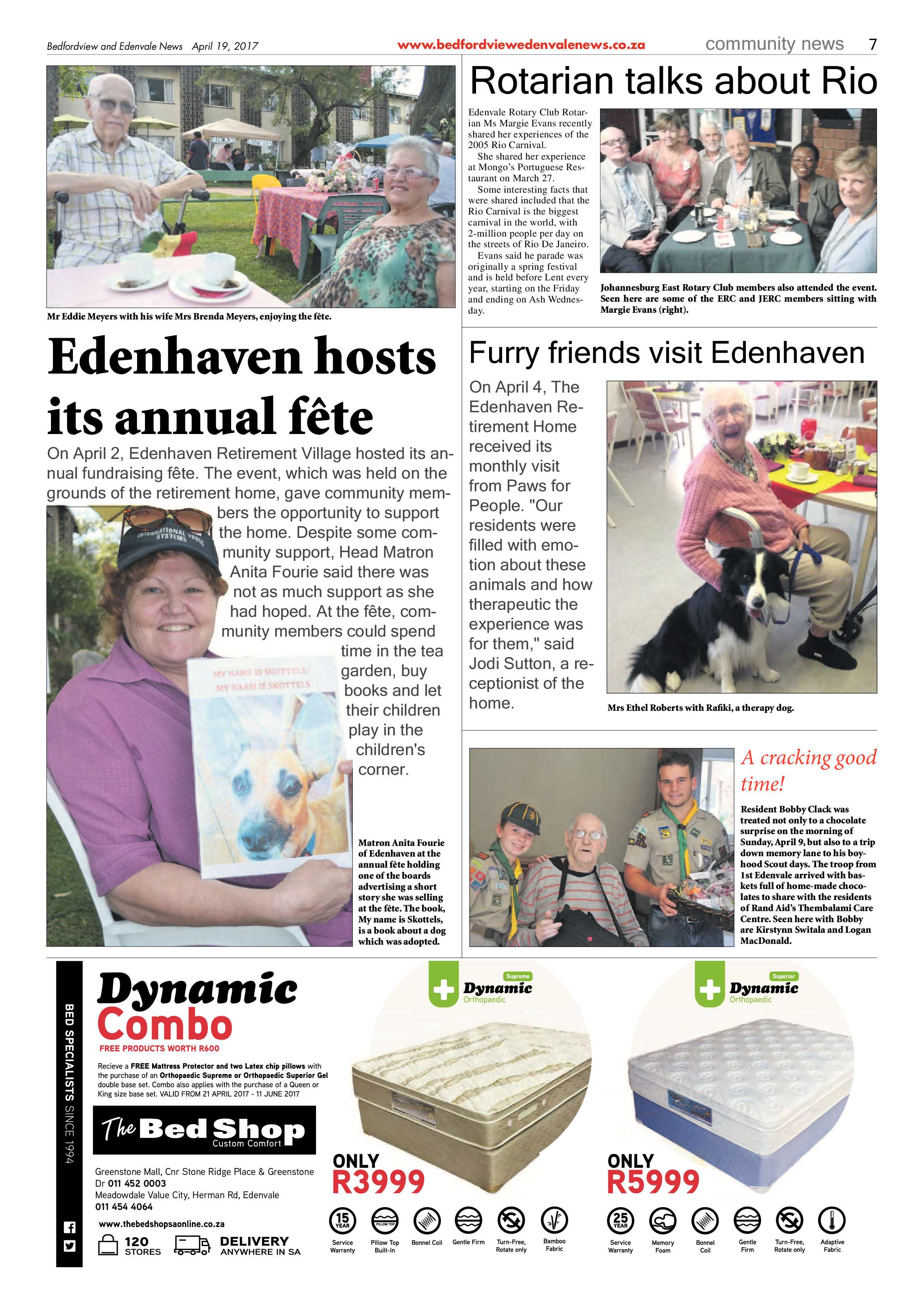 Bedfordview and Edenvale News 19 April 2017 page 7