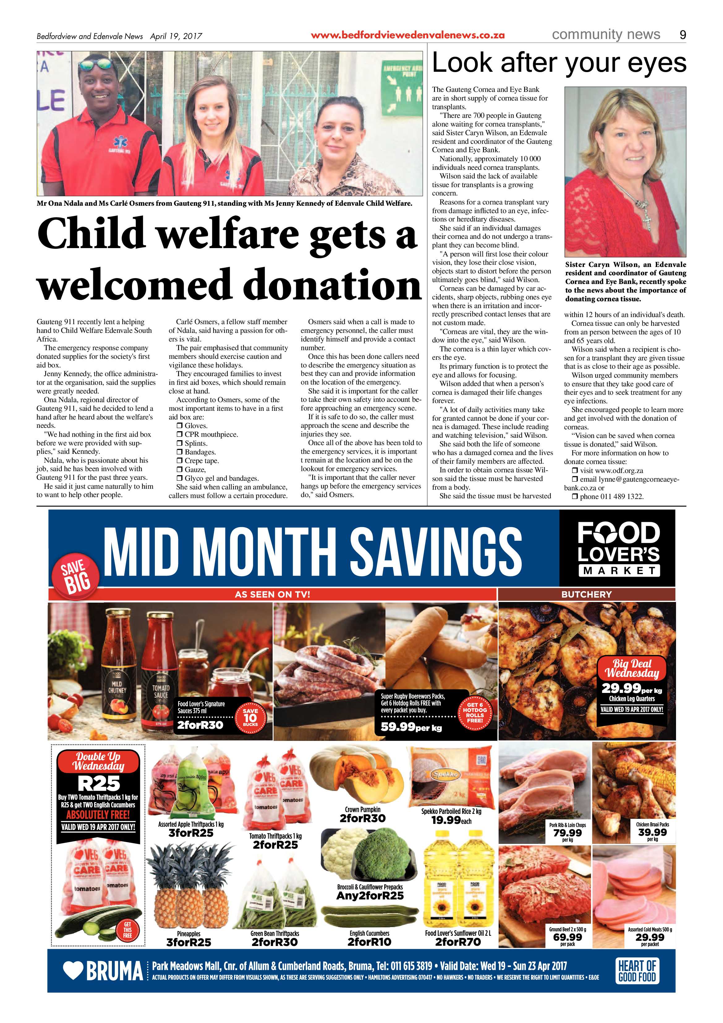Bedfordview and Edenvale News 19 April 2017 page 9