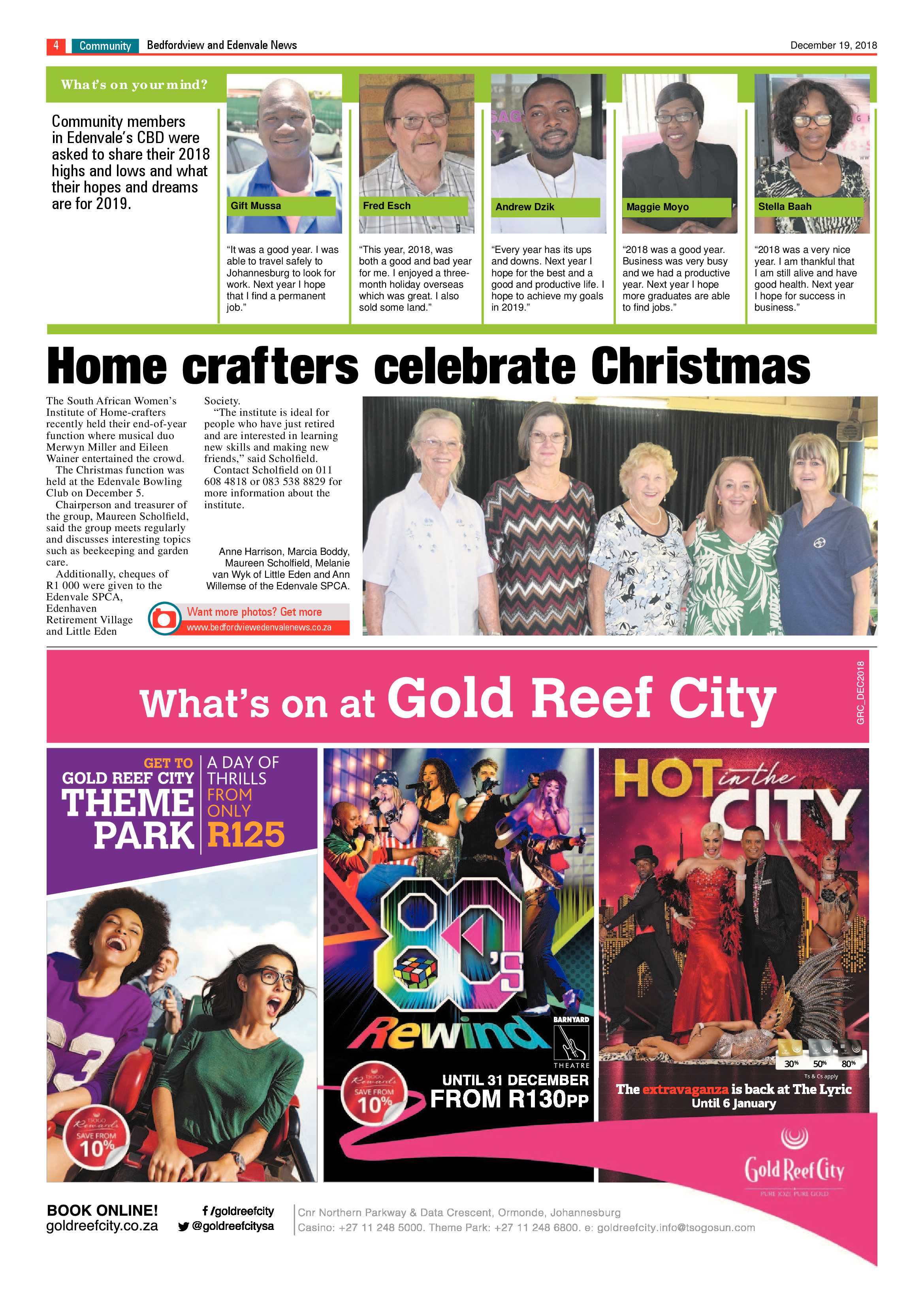 Bedfordview and Edenvale News 19 December 2018 page 4