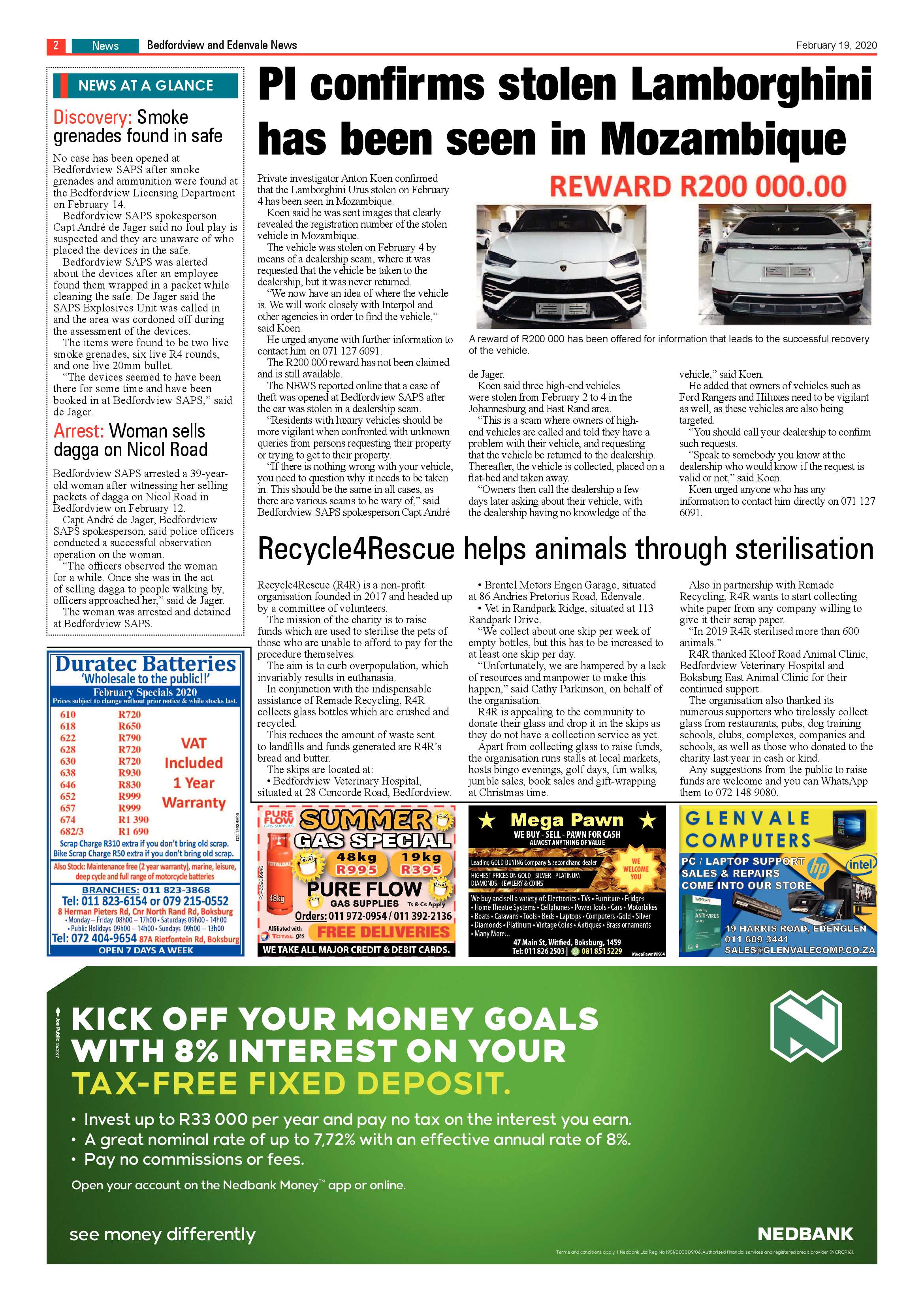 Bedfordview and Edenvale News 19 February 2020 page 2