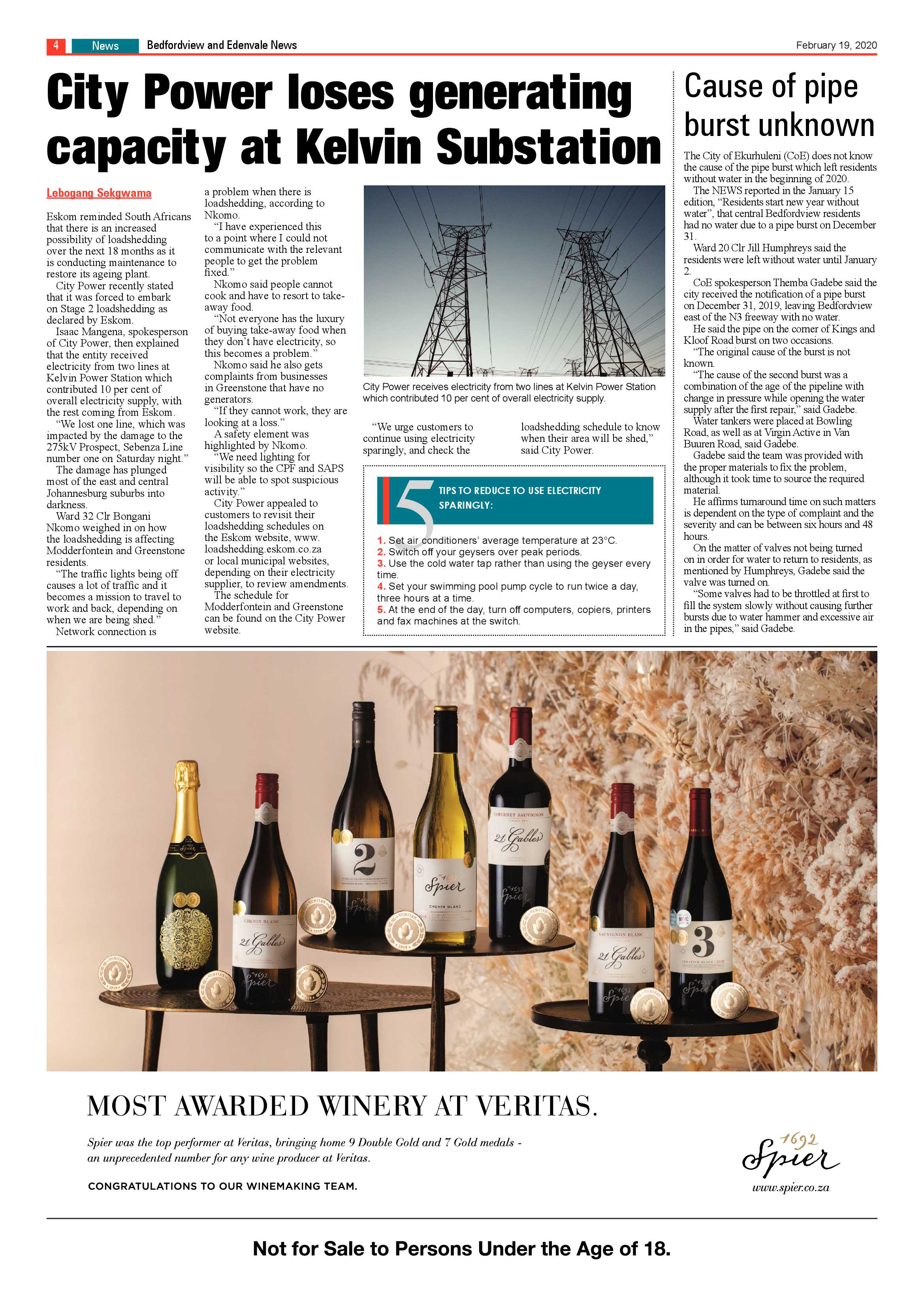 Bedfordview and Edenvale News 19 February 2020 page 4