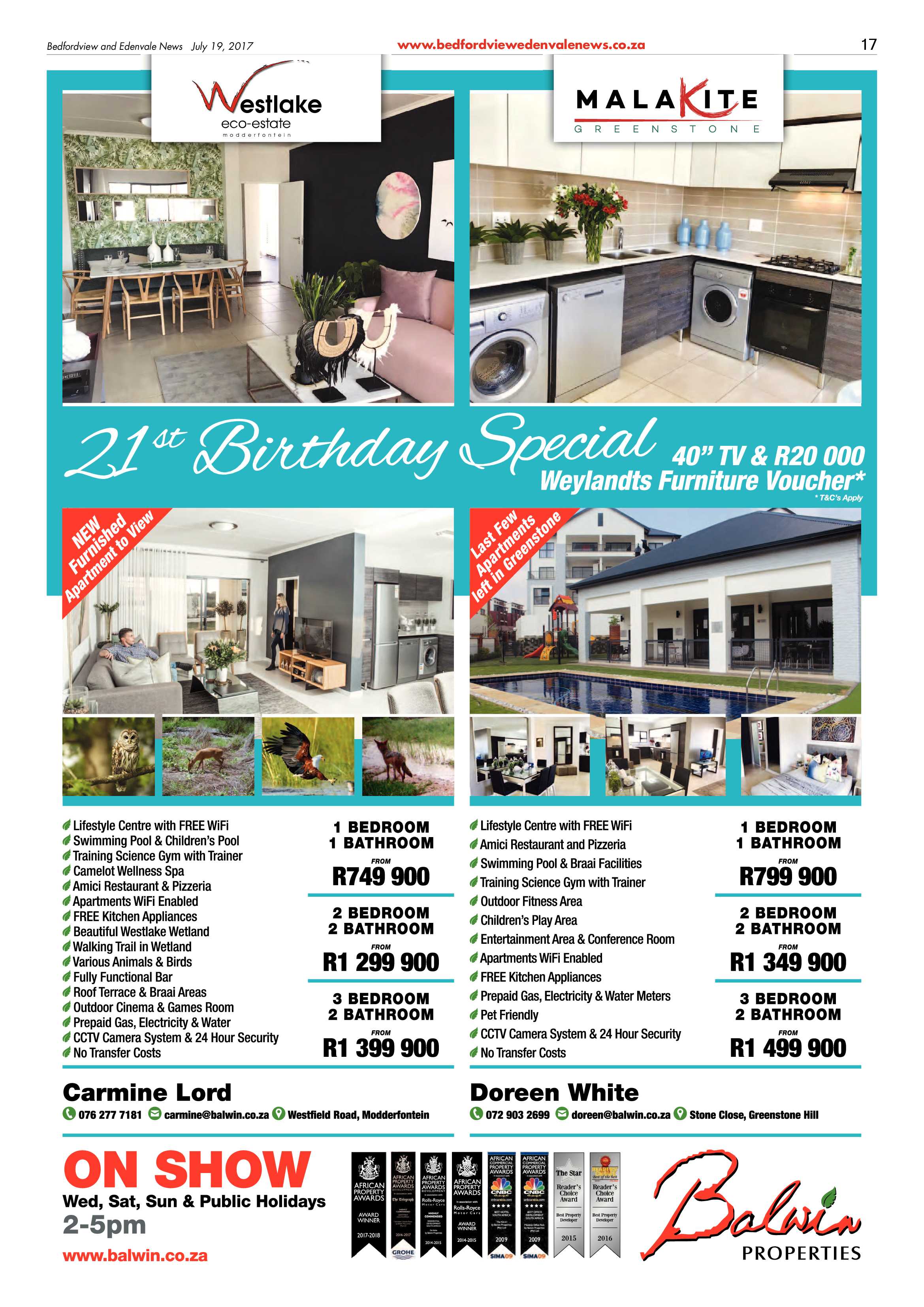 Bedfordview and Edenvale News 19 July 2017 page 17