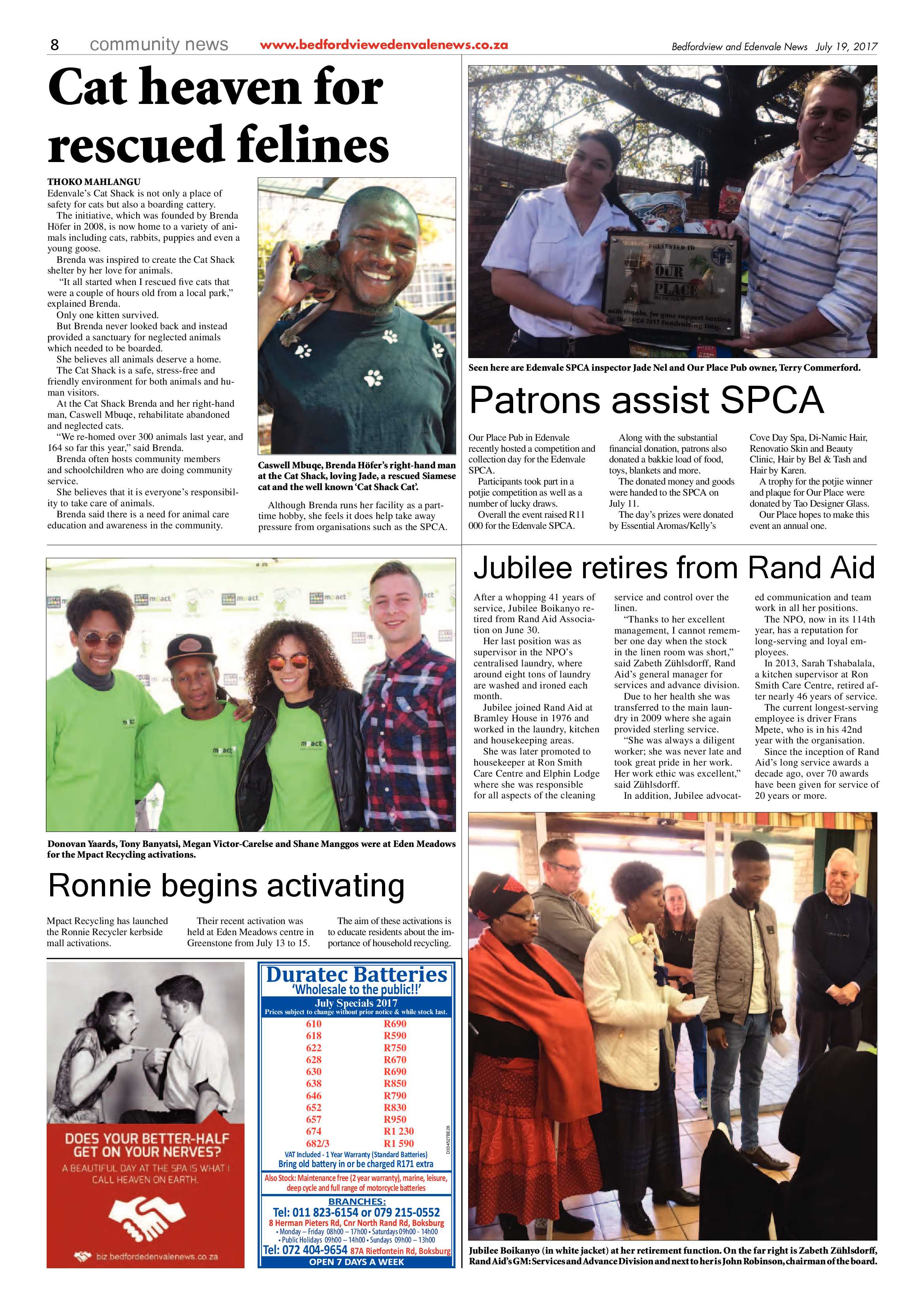 Bedfordview and Edenvale News 19 July 2017 page 8
