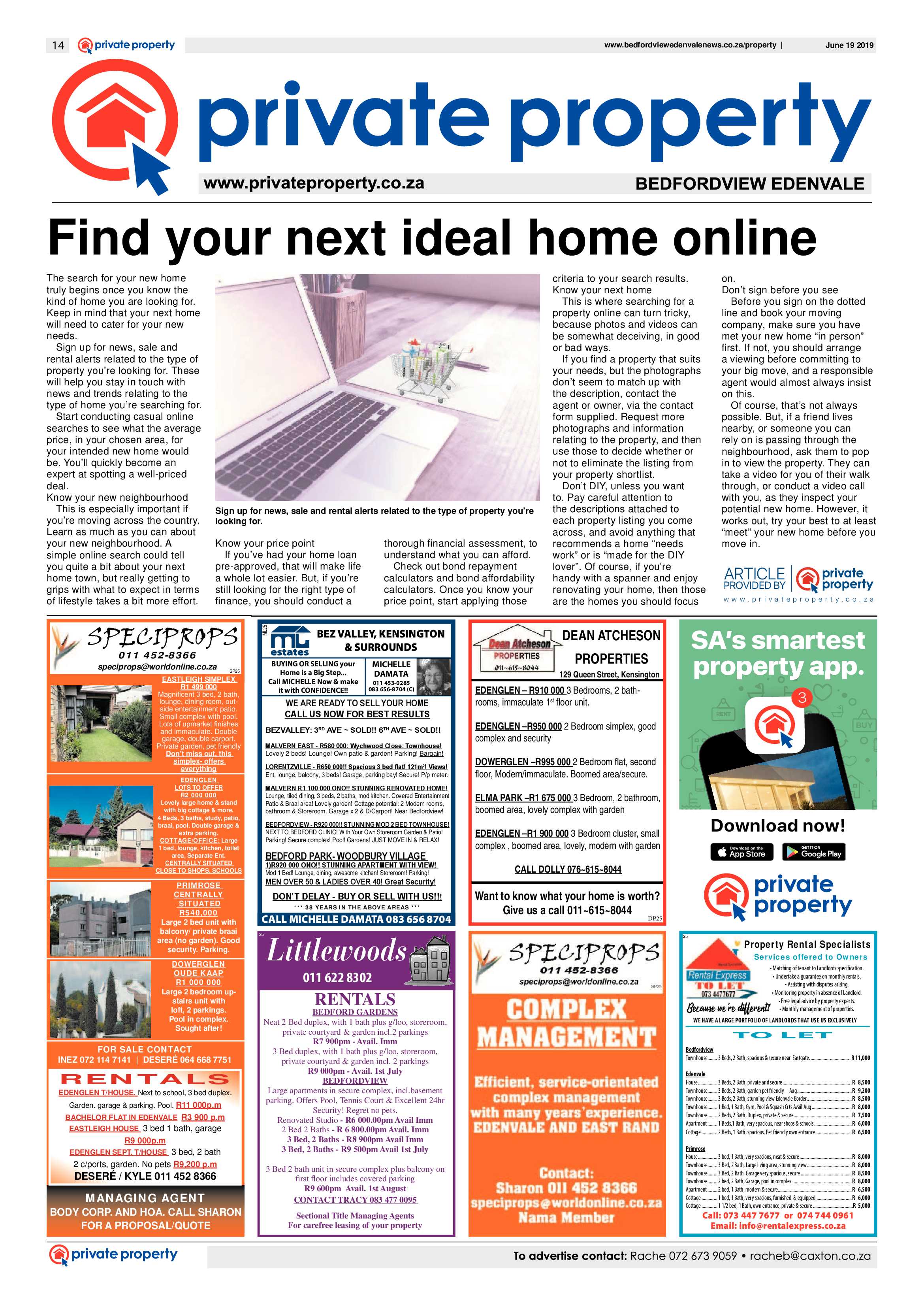 Bedfordview and Edenvale News 19 June 2019 page 14