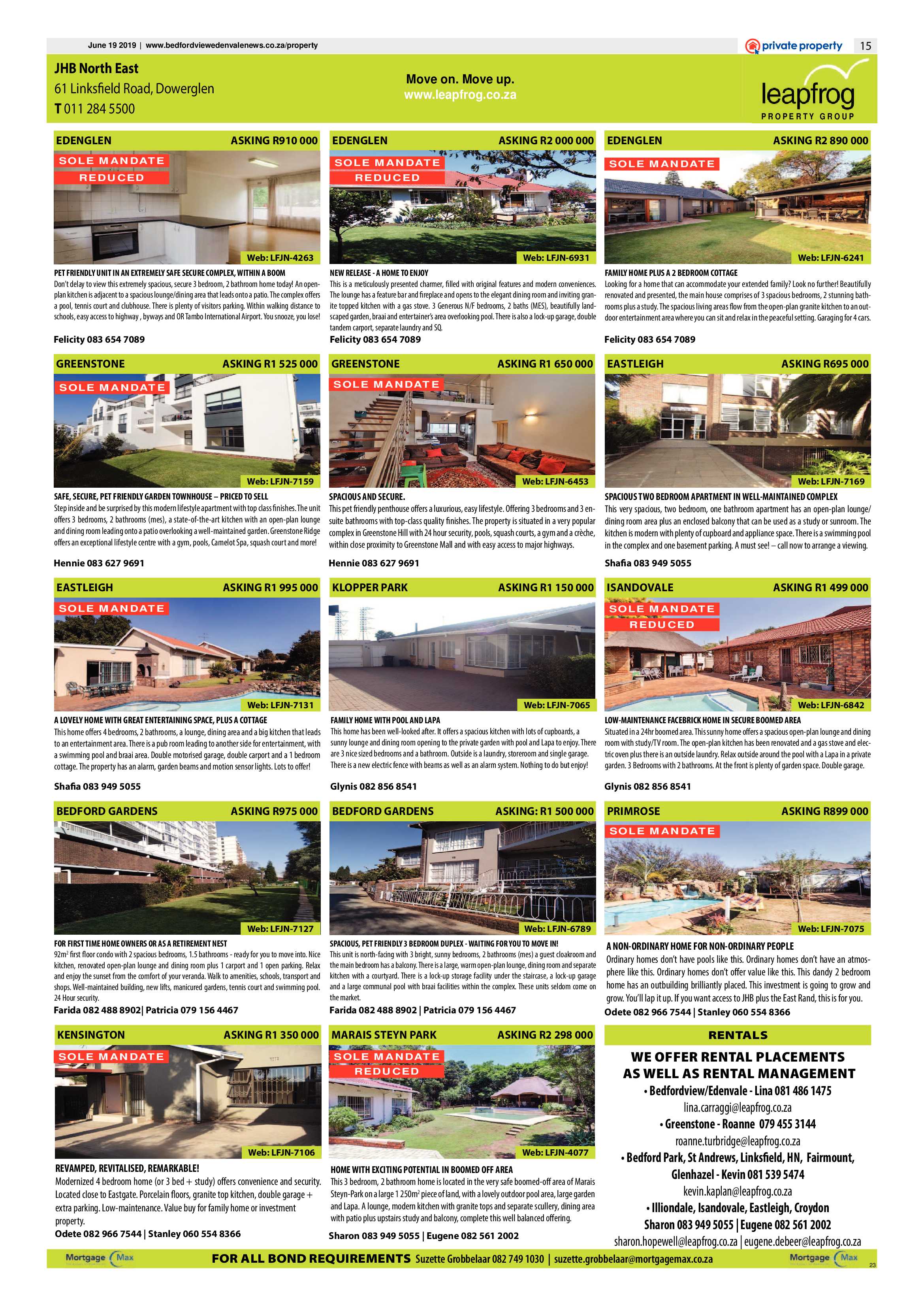 Bedfordview and Edenvale News 19 June 2019 page 15