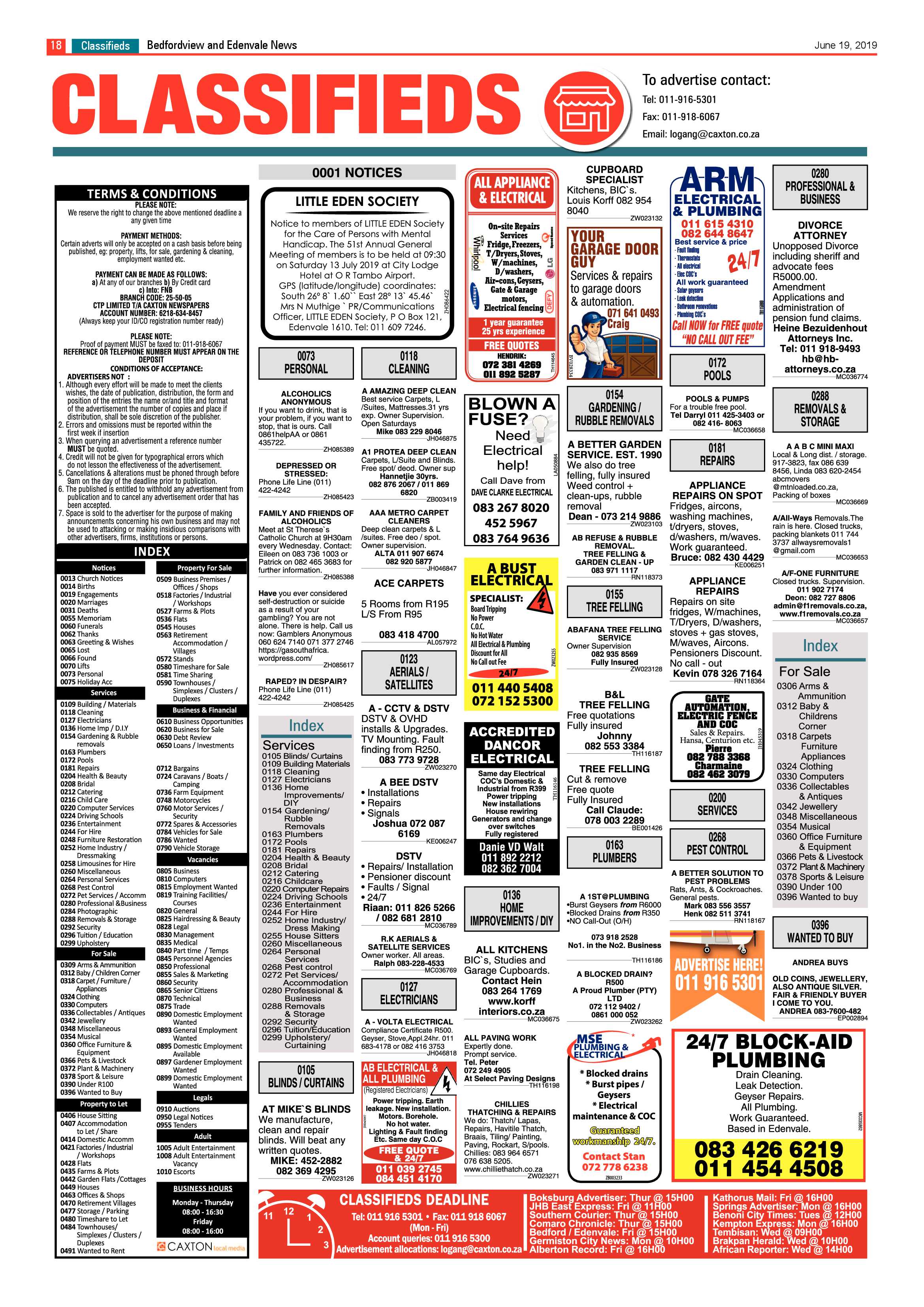 Bedfordview and Edenvale News 19 June 2019 page 18