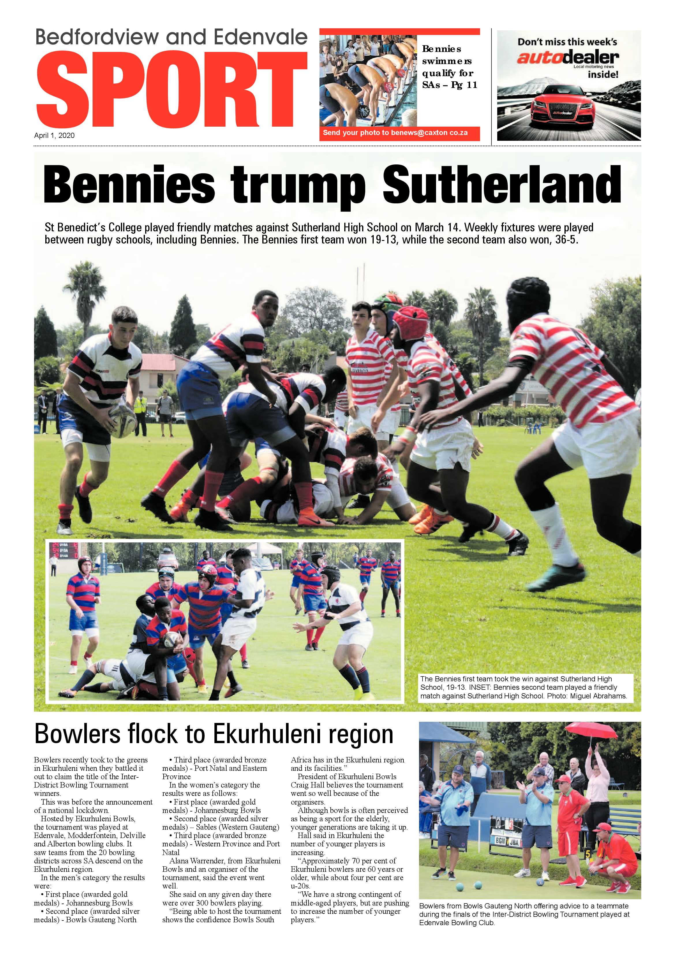 Bedfordview and Edenvale News 1 April 2020 page 12