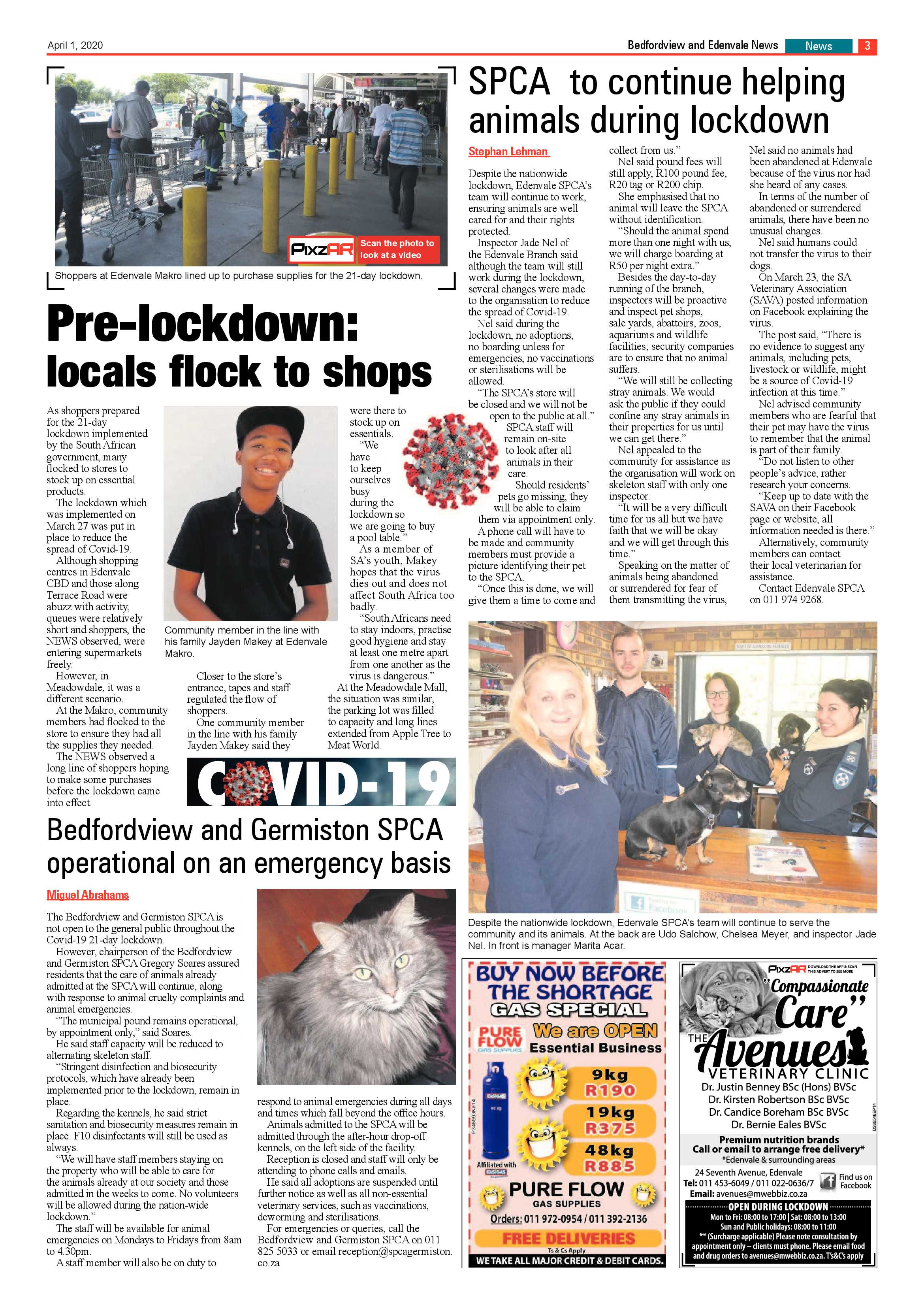 Bedfordview and Edenvale News 1 April 2020 page 3