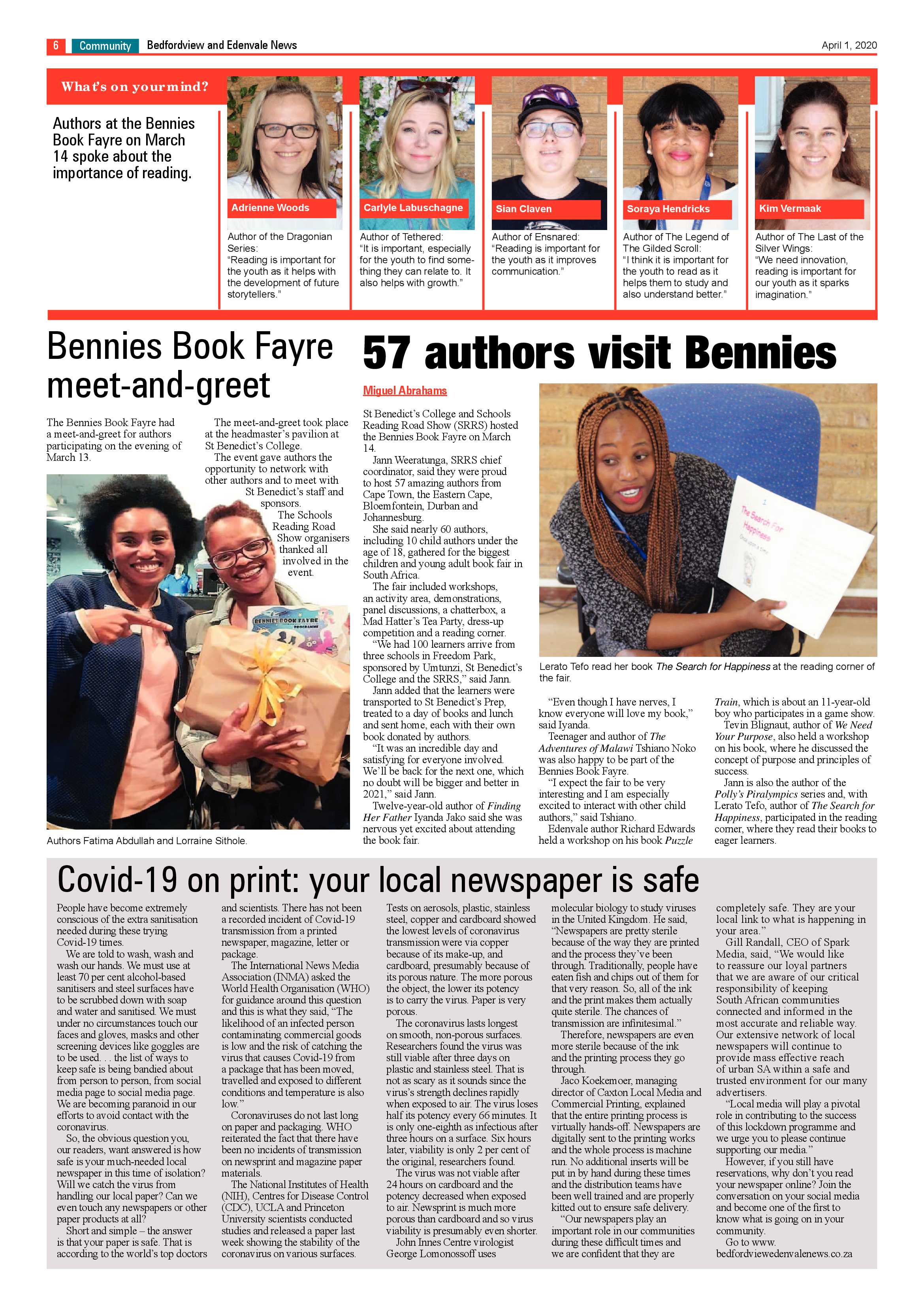 Bedfordview and Edenvale News 1 April 2020 page 6