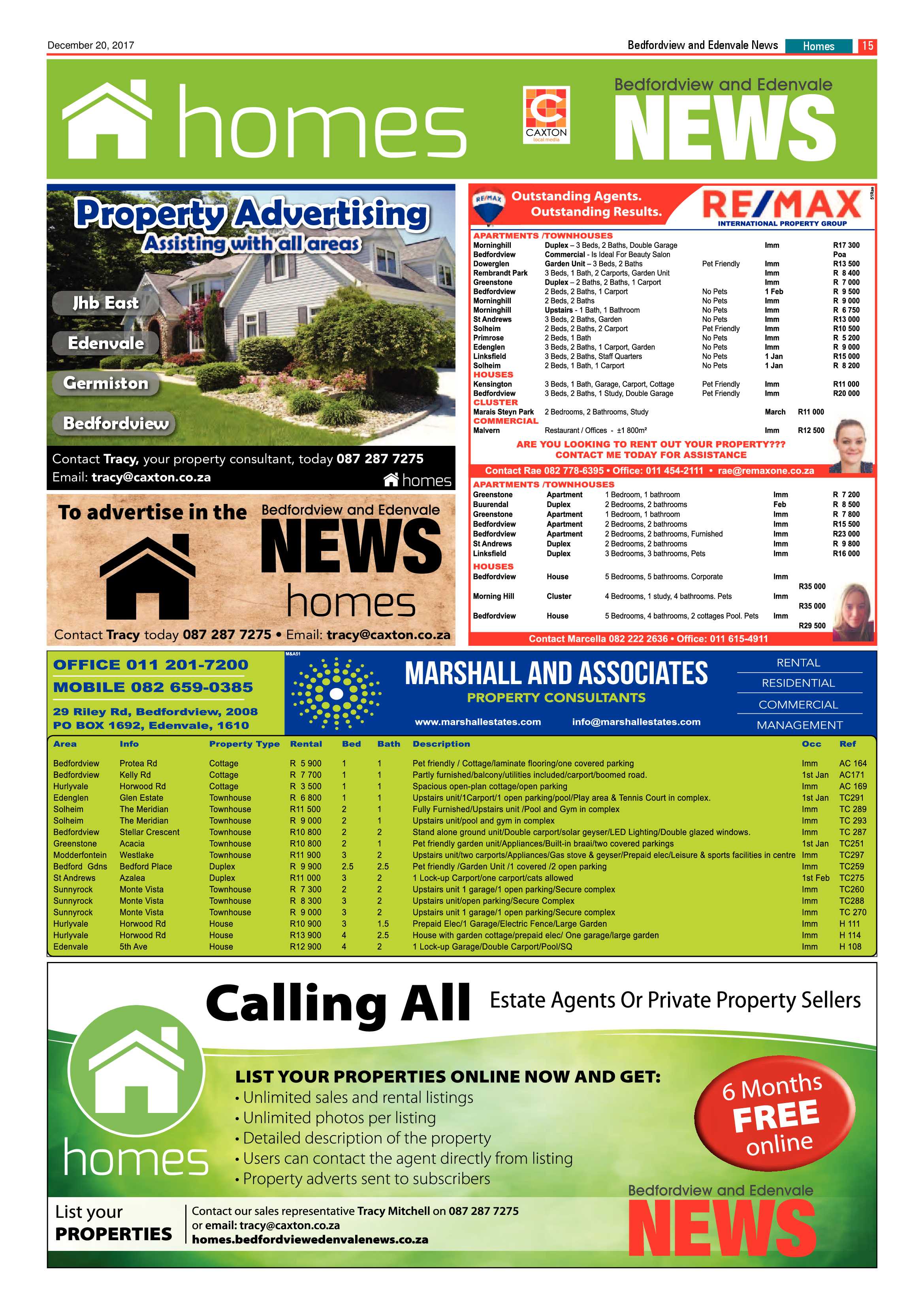 Bedfordview and Edenvale News 20 December 2017 page 15