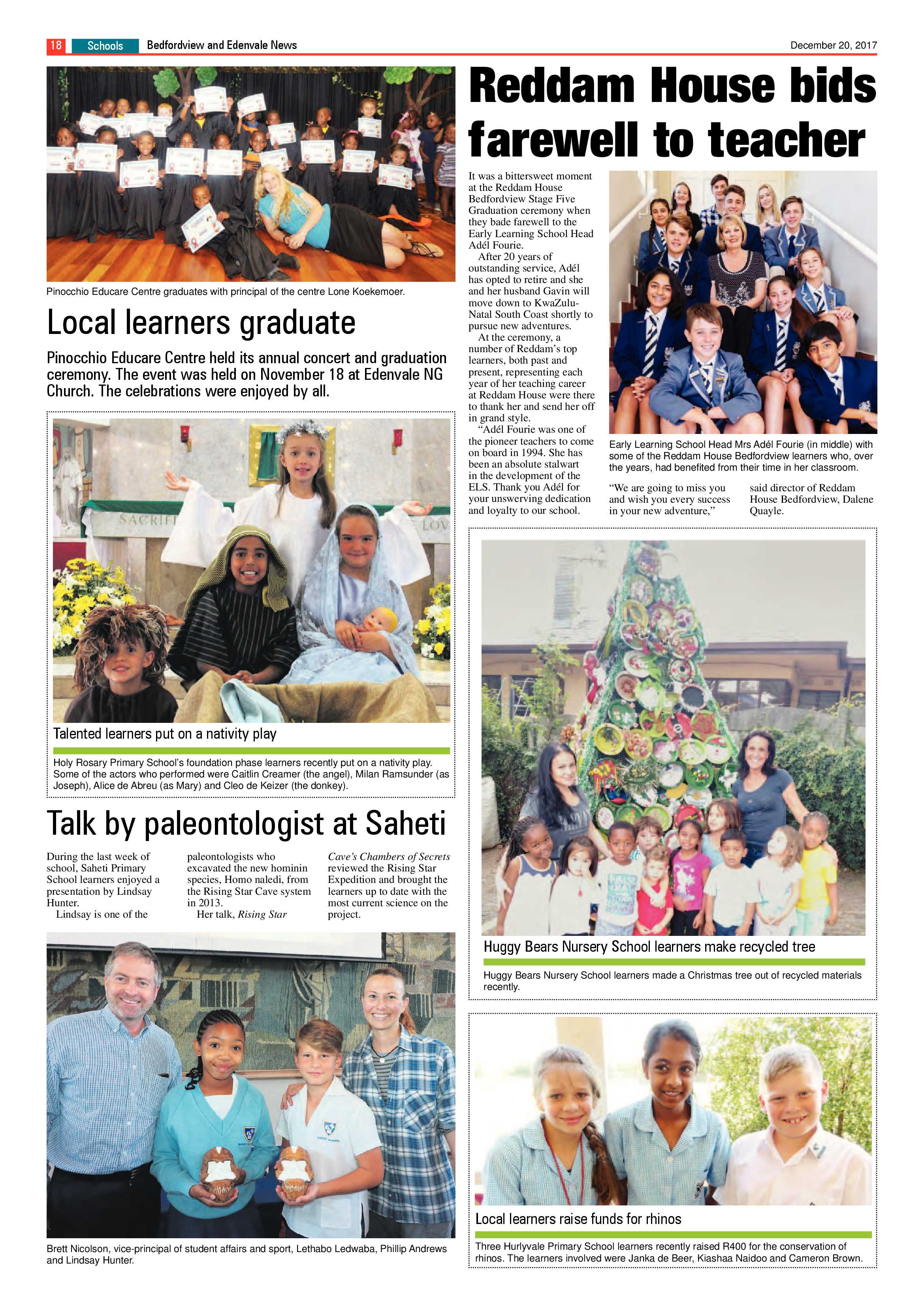 Bedfordview and Edenvale News 20 December 2017 page 18