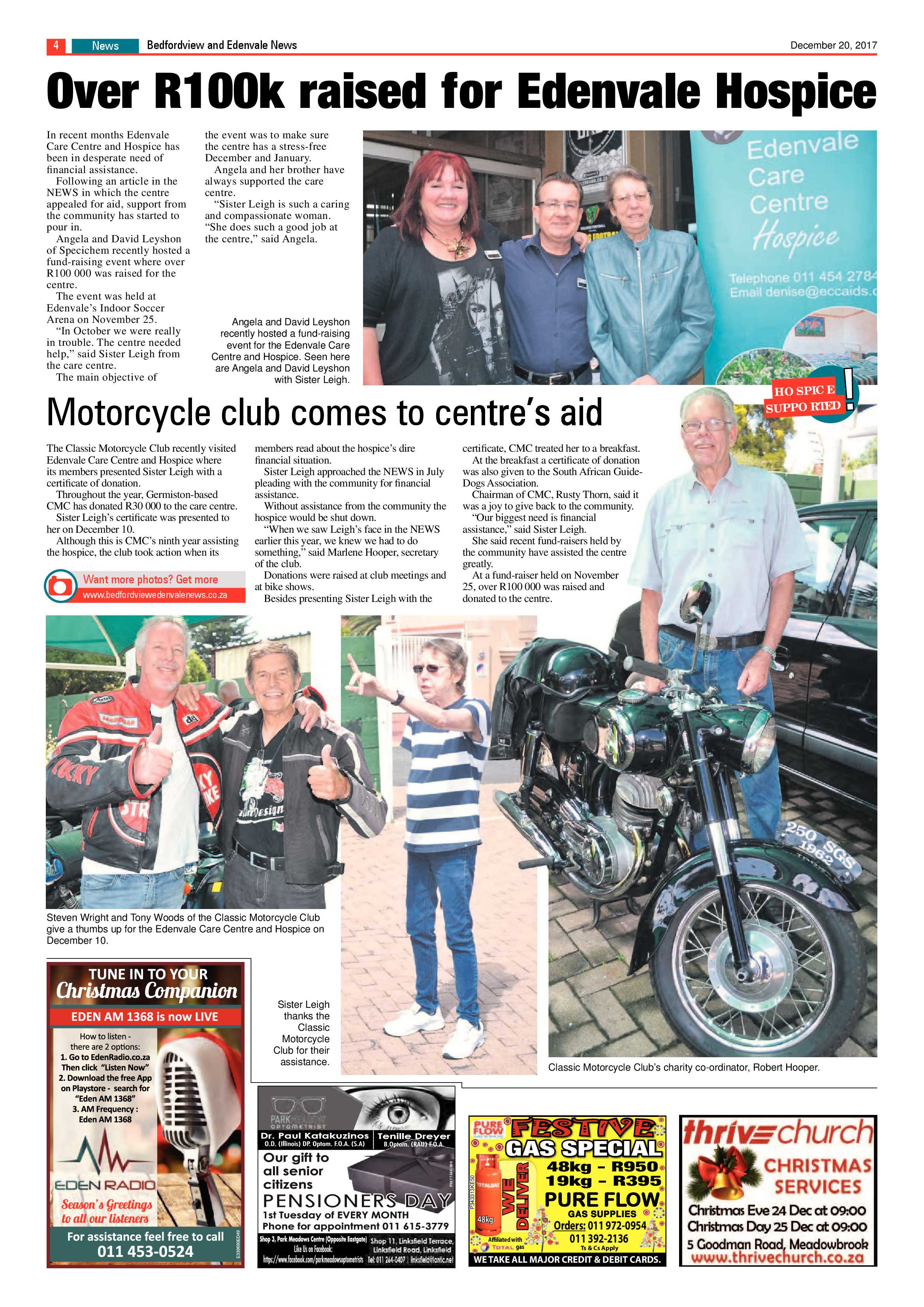Bedfordview and Edenvale News 20 December 2017 page 4
