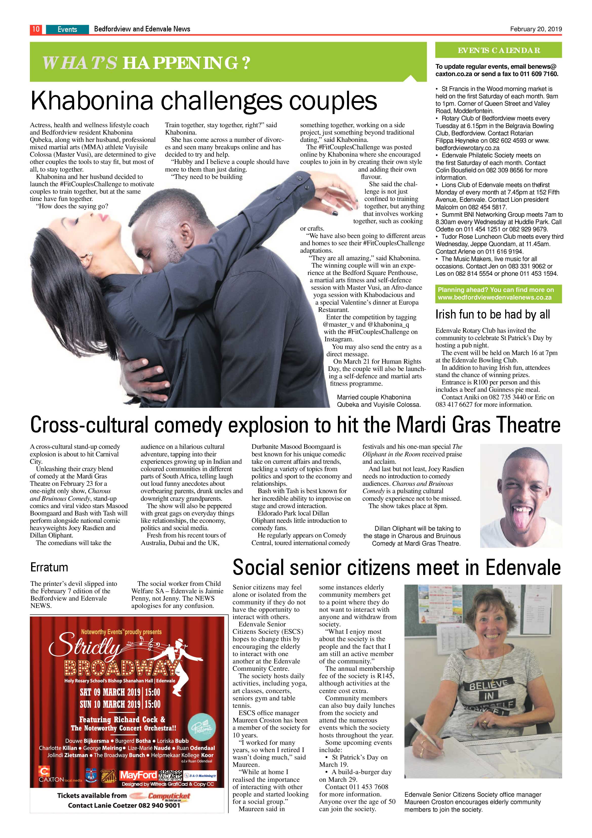 Bedfordview and Edenvale News 20 February 2019 page 10