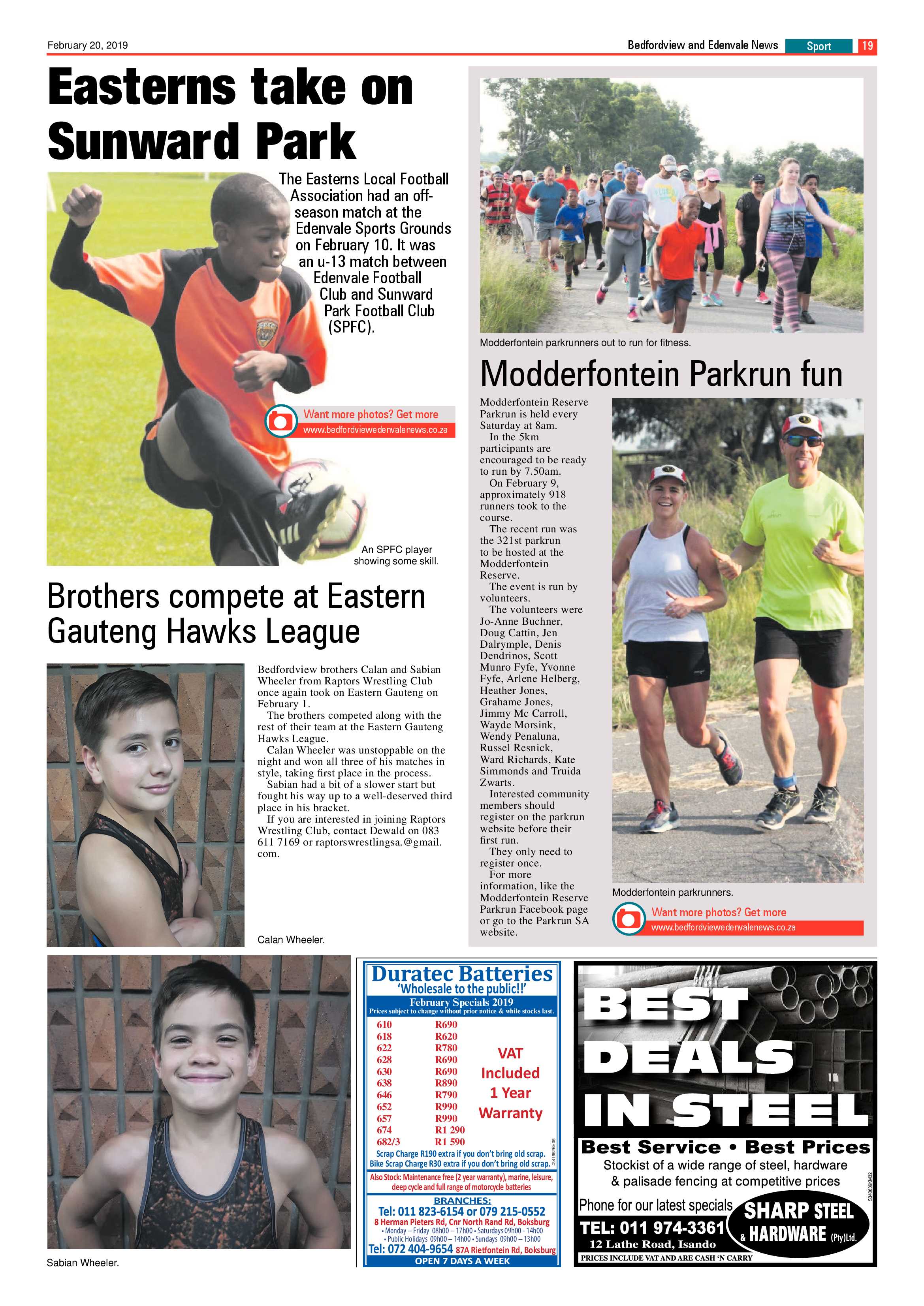 Bedfordview and Edenvale News 20 February 2019 page 19