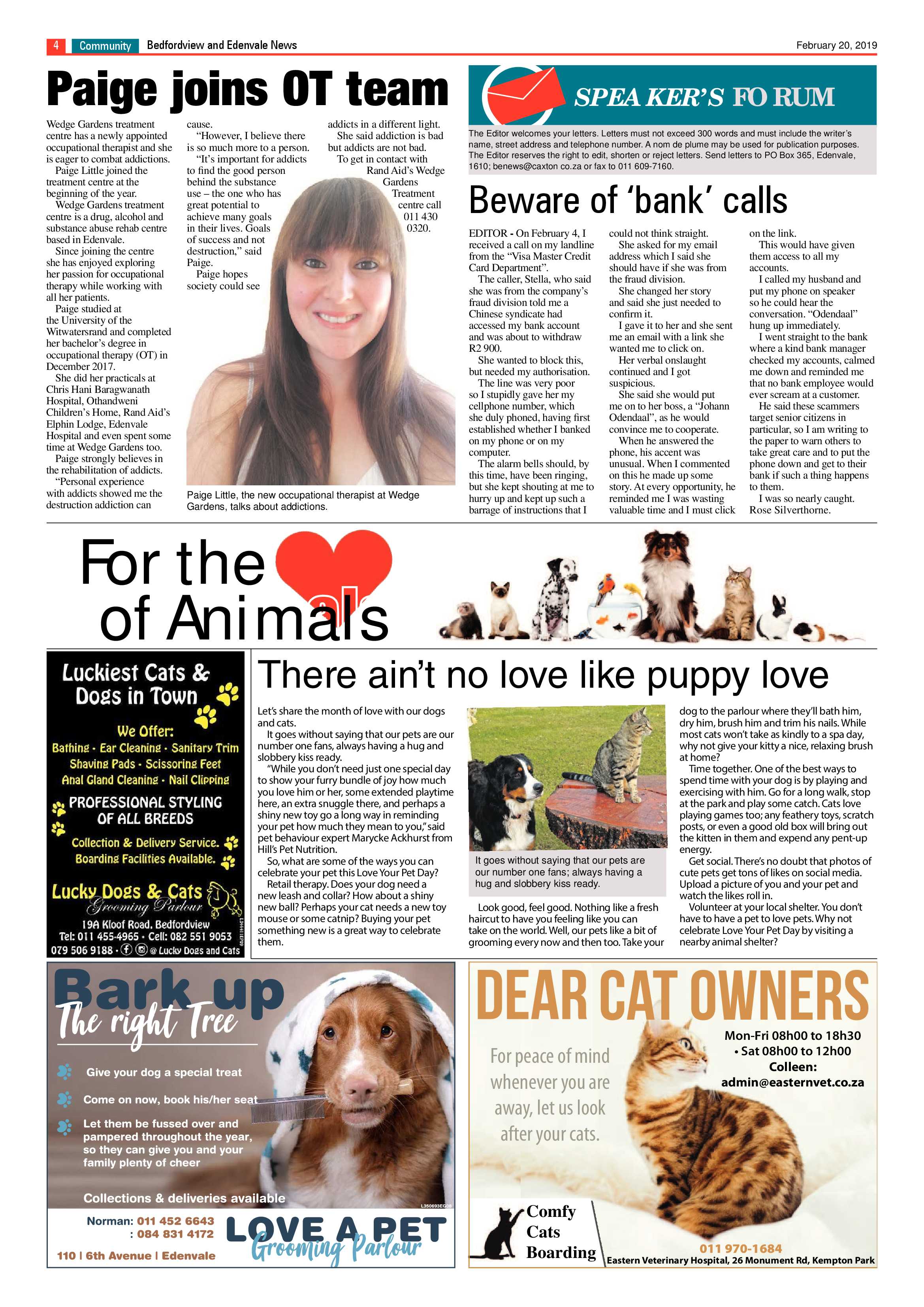 Bedfordview and Edenvale News 20 February 2019 page 4