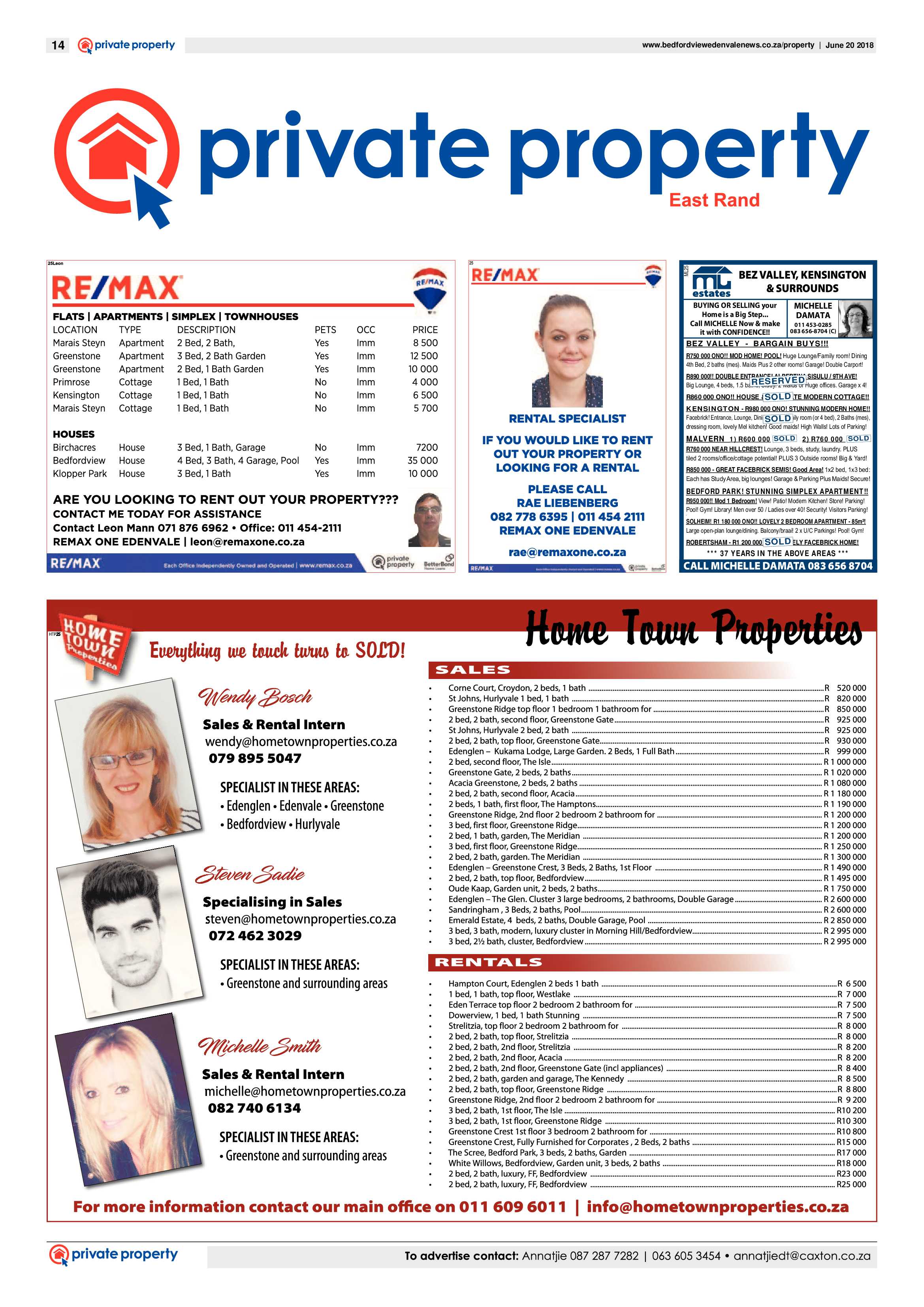 Bedfordview and Edenvale News 20 June 2018 page 14