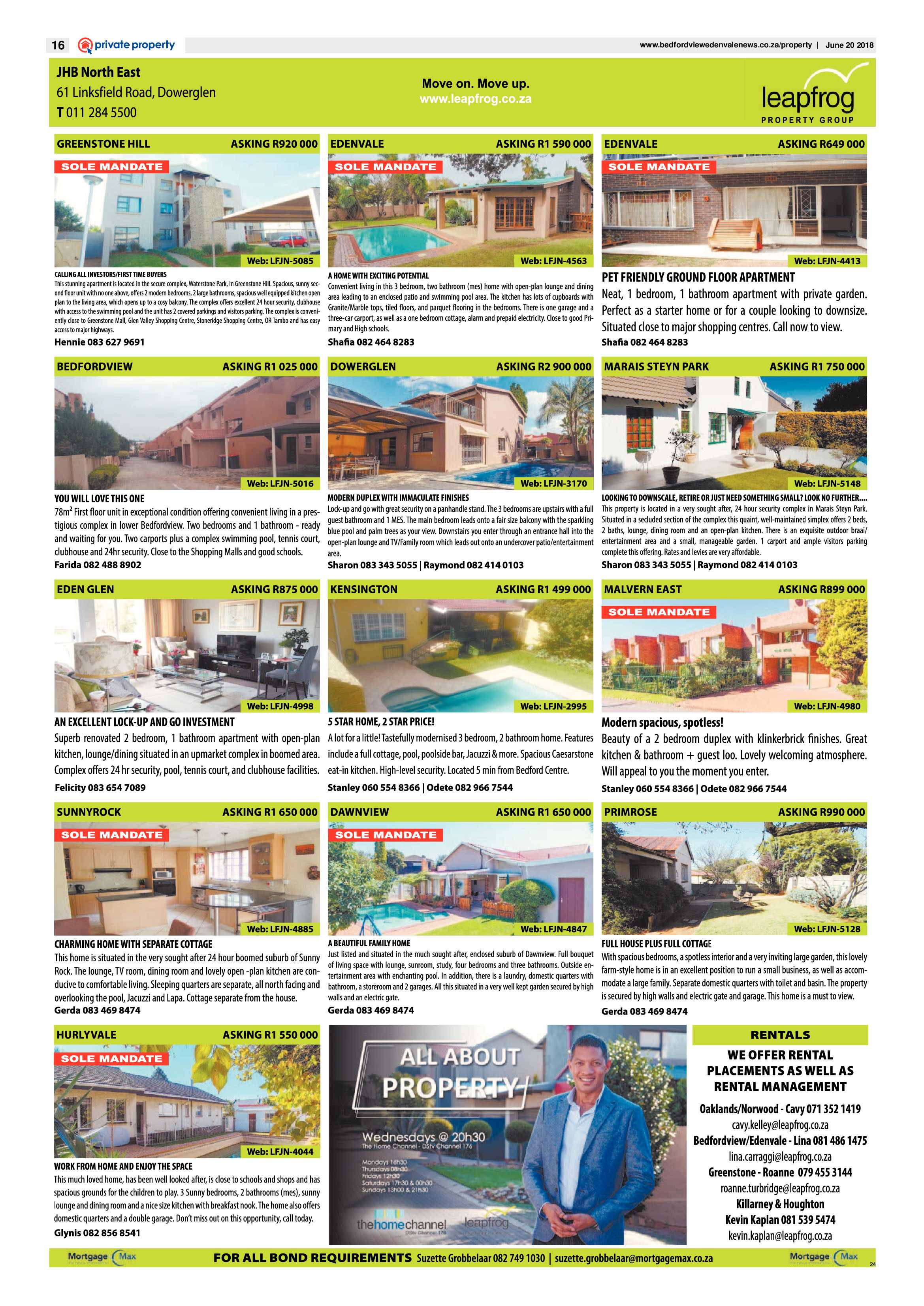 Bedfordview and Edenvale News 20 June 2018 page 16