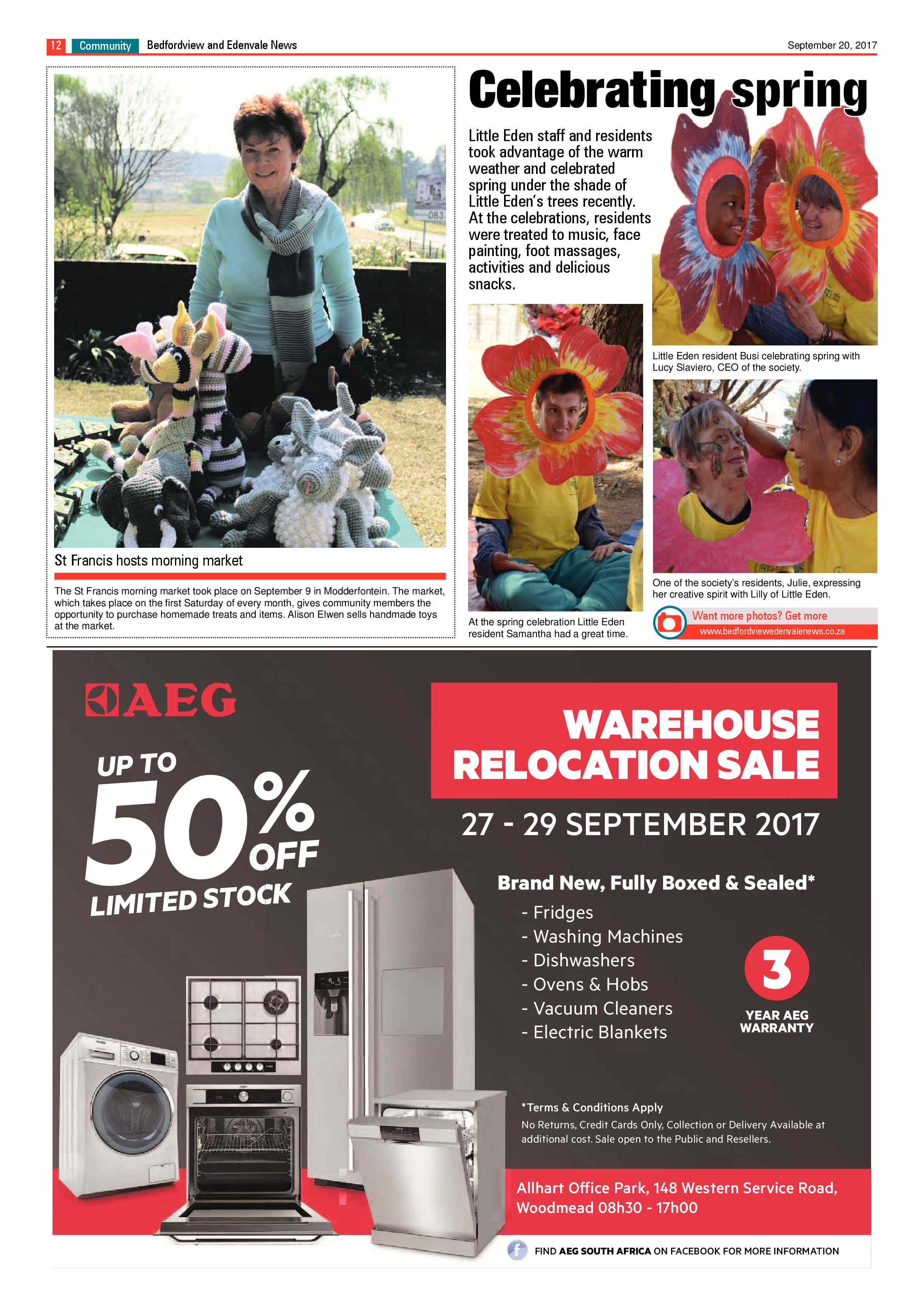 Bedfordview and Edenvale News 20 September 2017 page 12