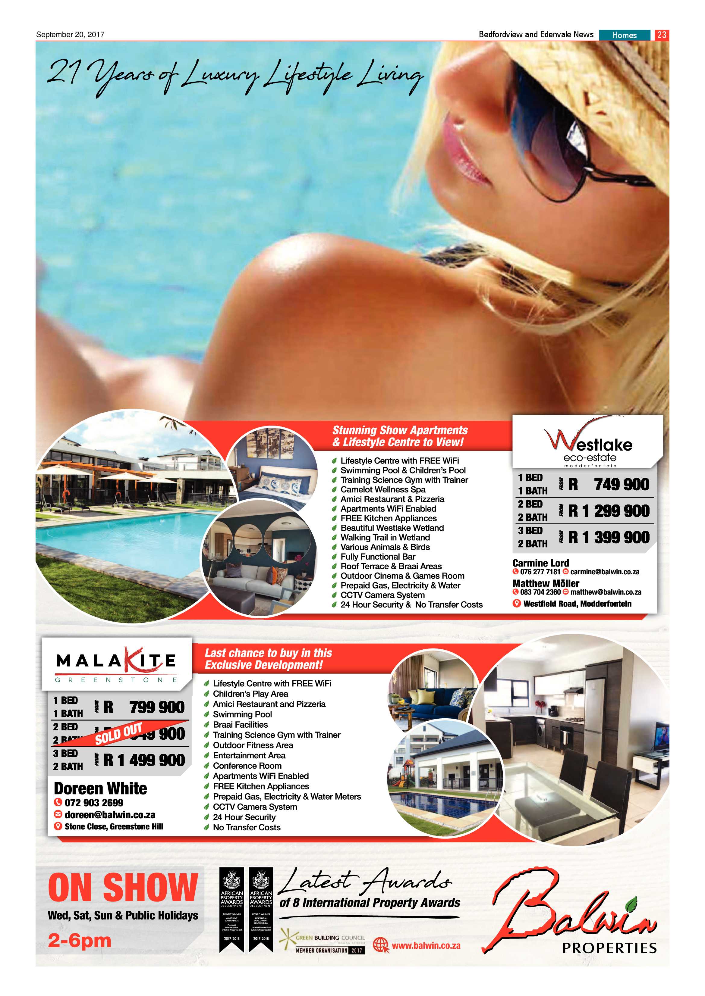 Bedfordview and Edenvale News 20 September 2017 page 23
