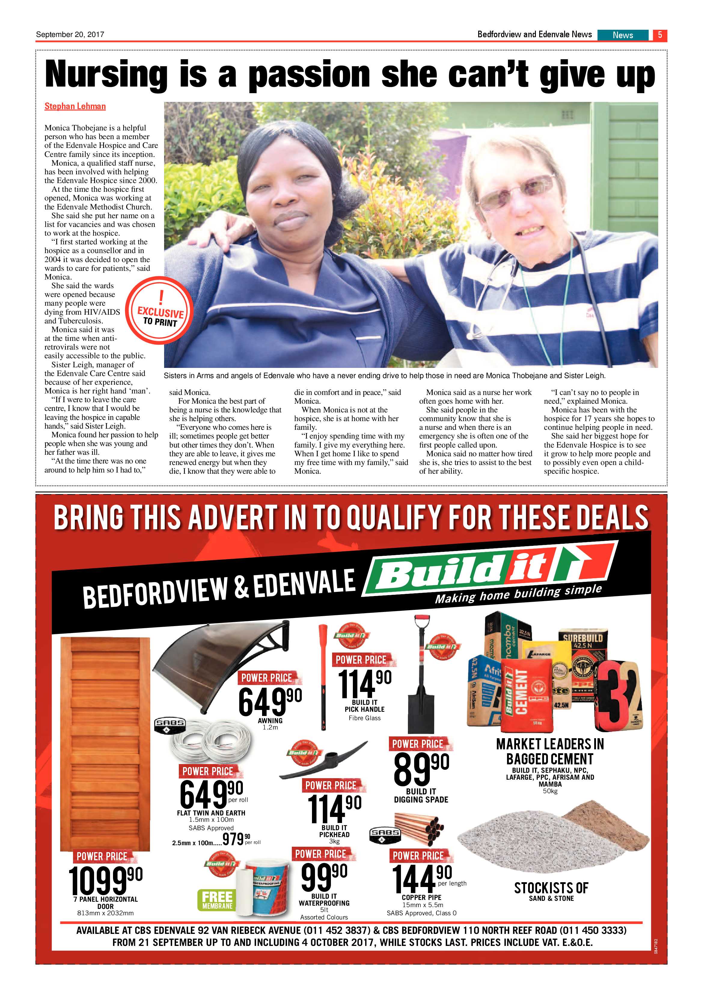 Bedfordview and Edenvale News 20 September 2017 page 5