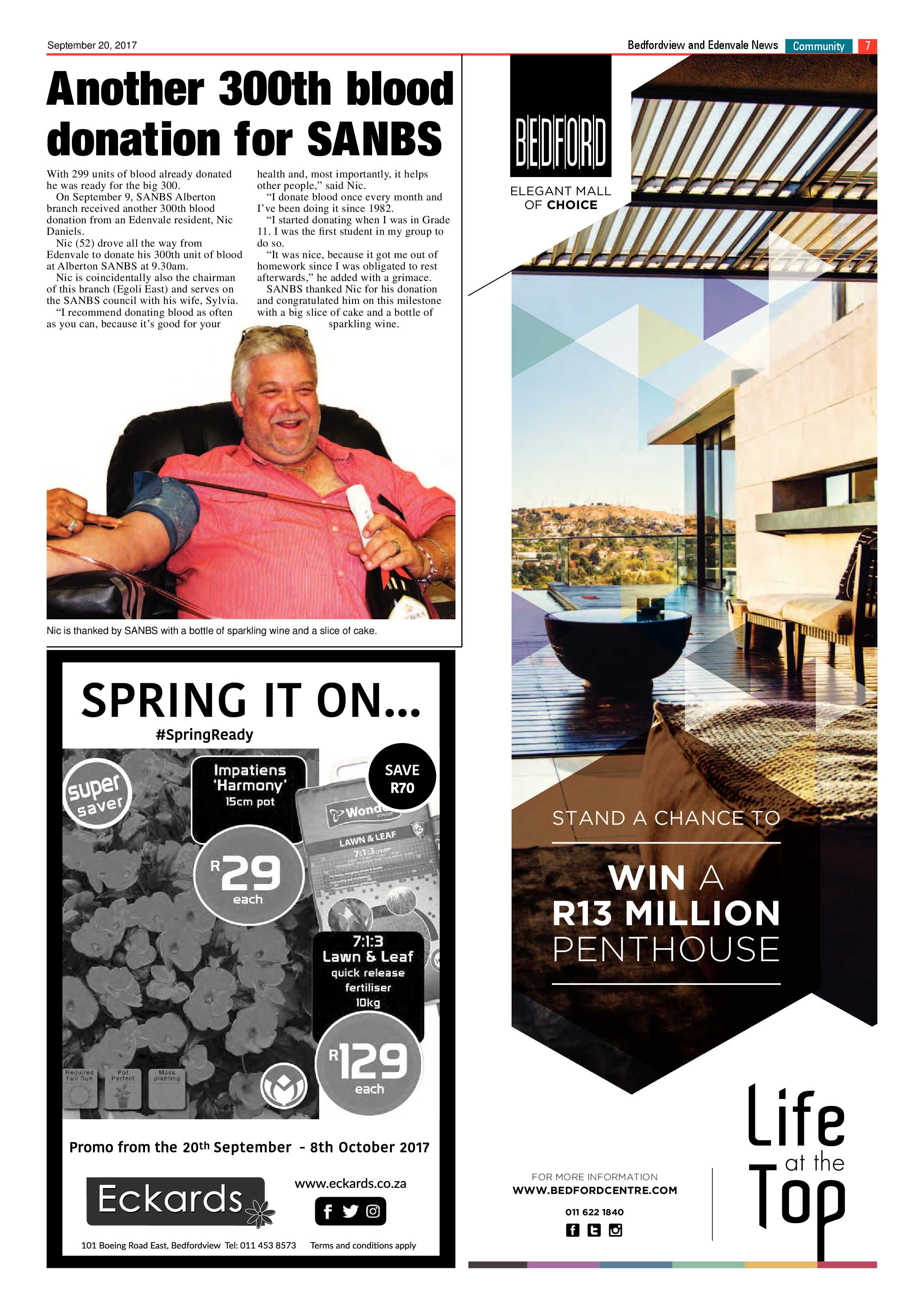 Bedfordview and Edenvale News 20 September 2017 page 7