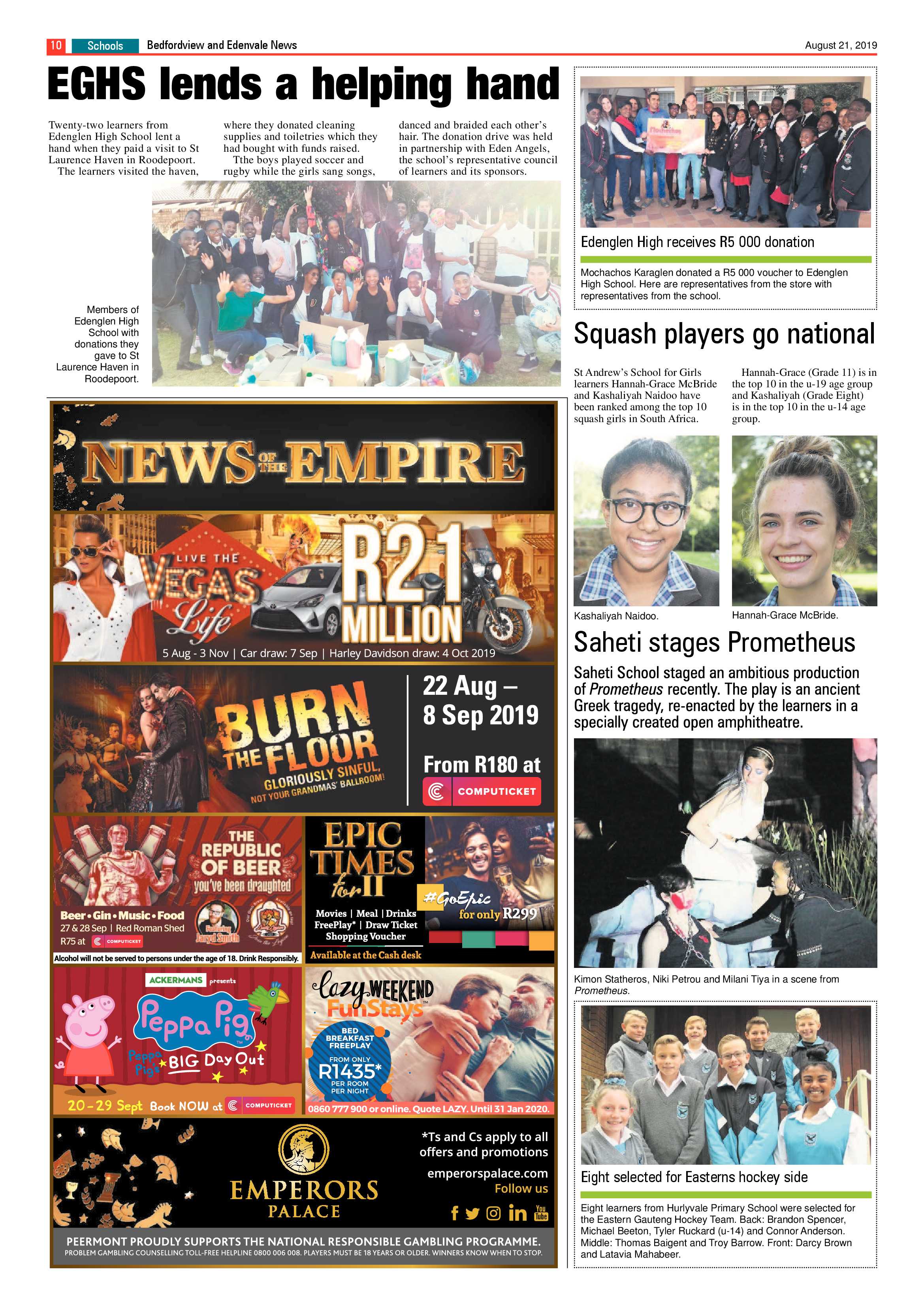Bedfordview and Edenvale News 21 August 2019 page 10