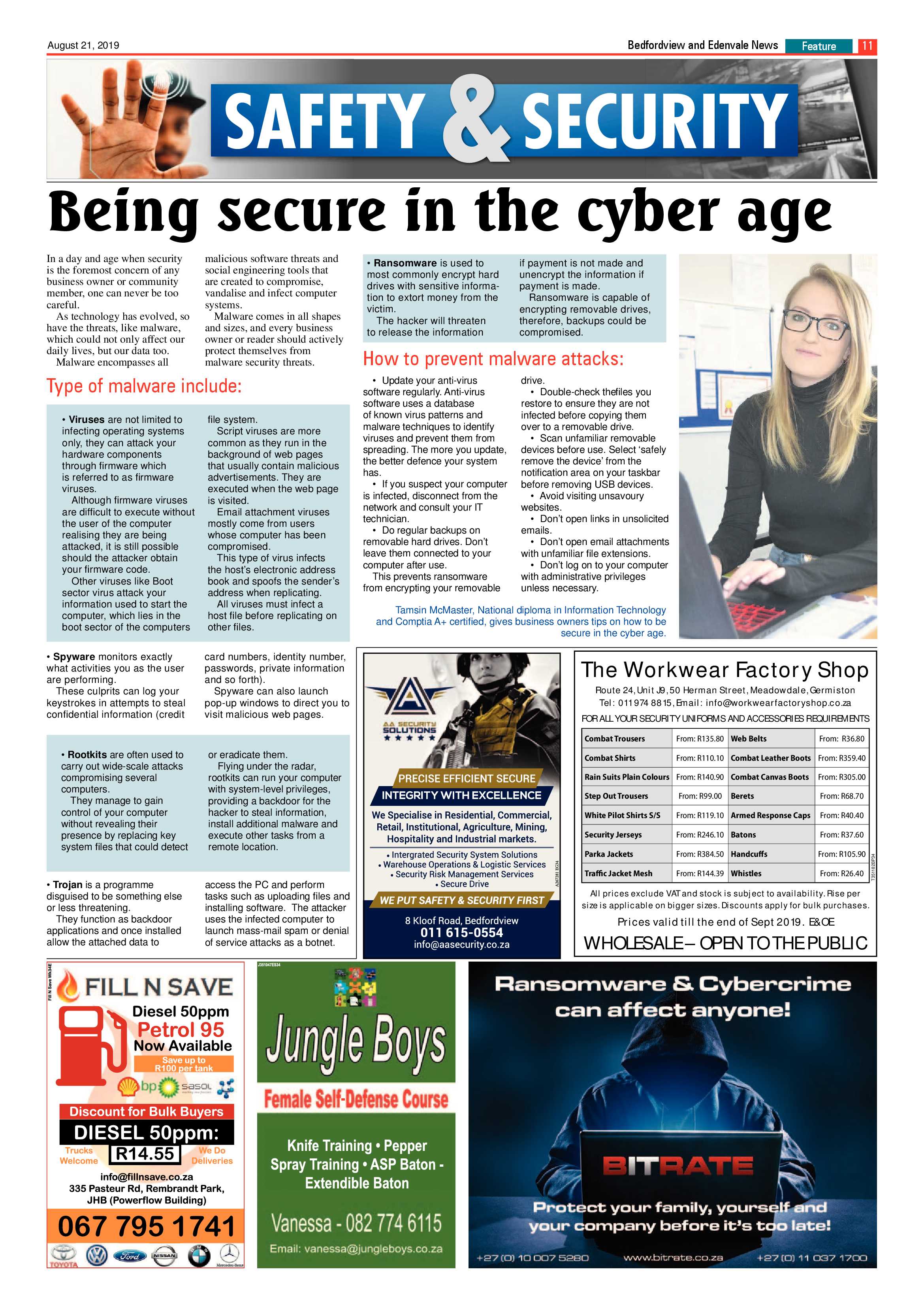 Bedfordview and Edenvale News 21 August 2019 page 11