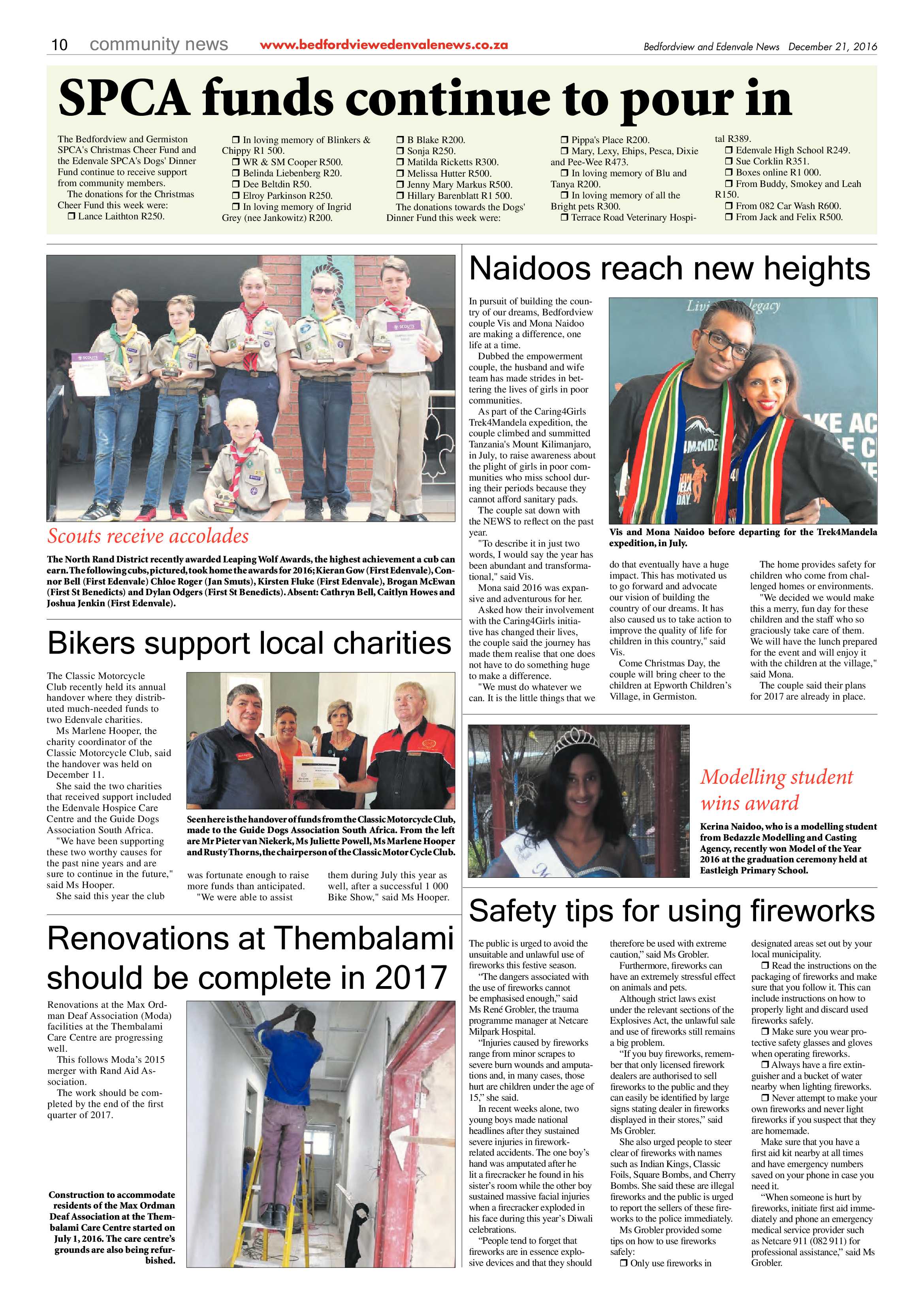 Bedfordview and Edenvale News 21 December 2016 page 10