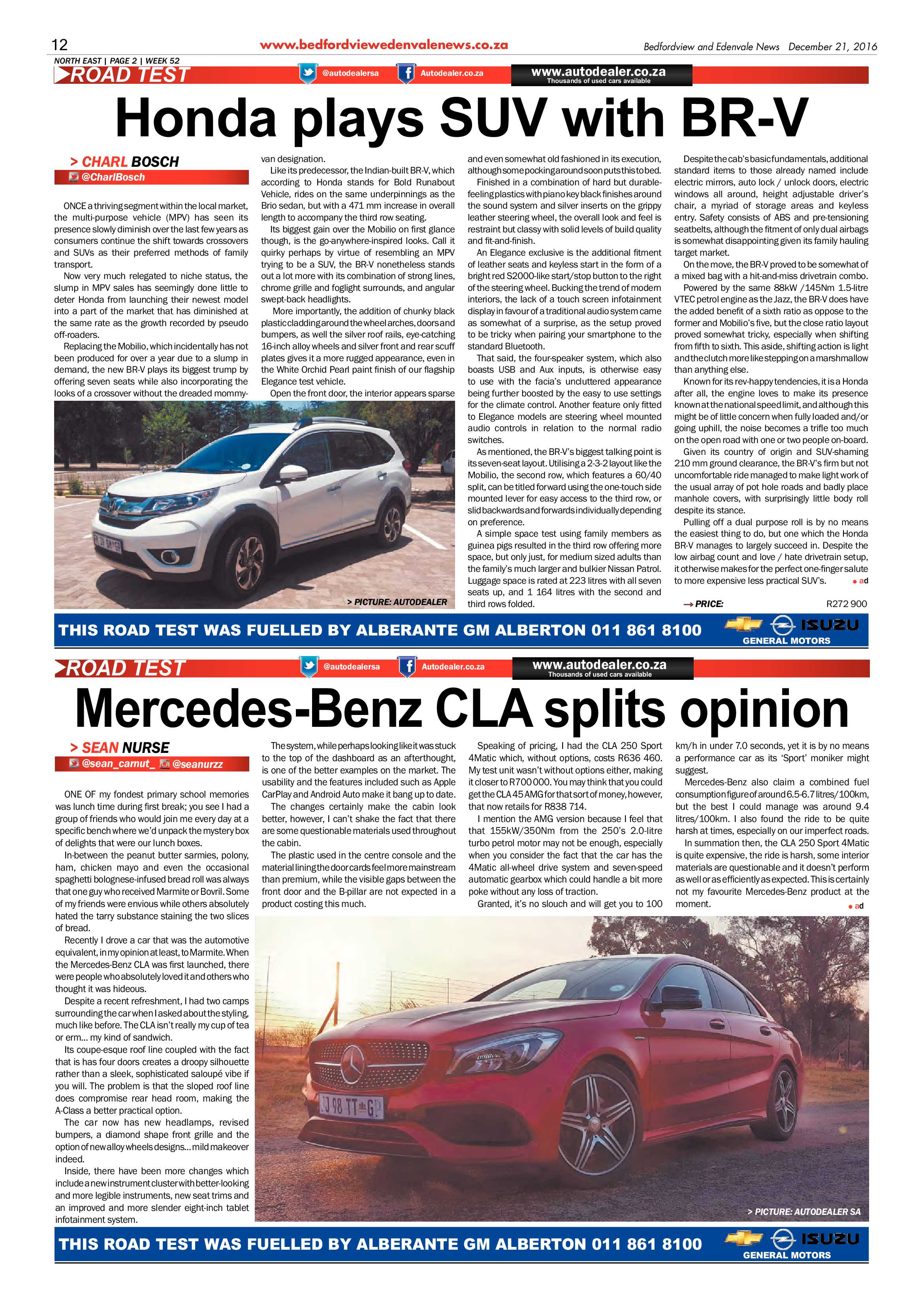 Bedfordview and Edenvale News 21 December 2016 page 12