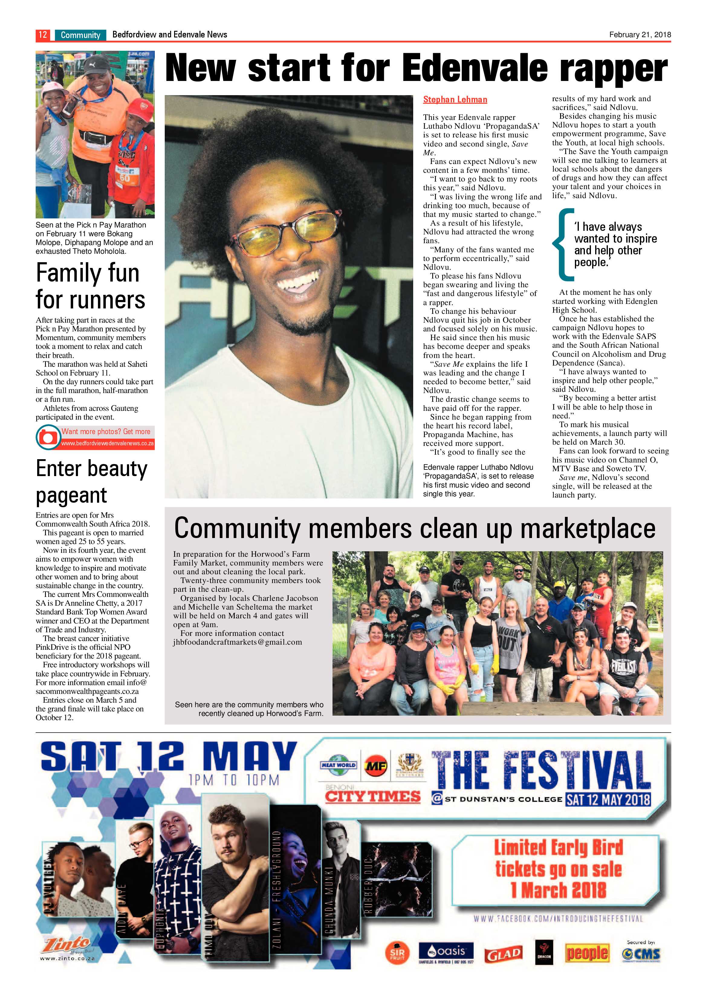 Bedfordview and Edenvale News 21 February 2018 page 12