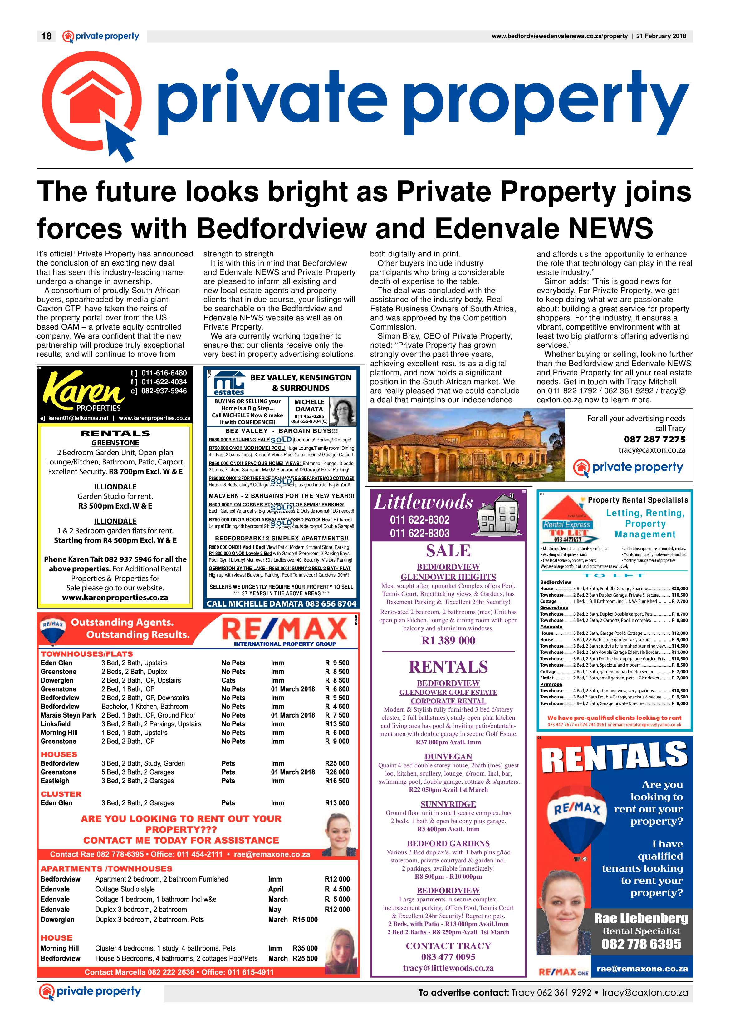 Bedfordview and Edenvale News 21 February 2018 page 18