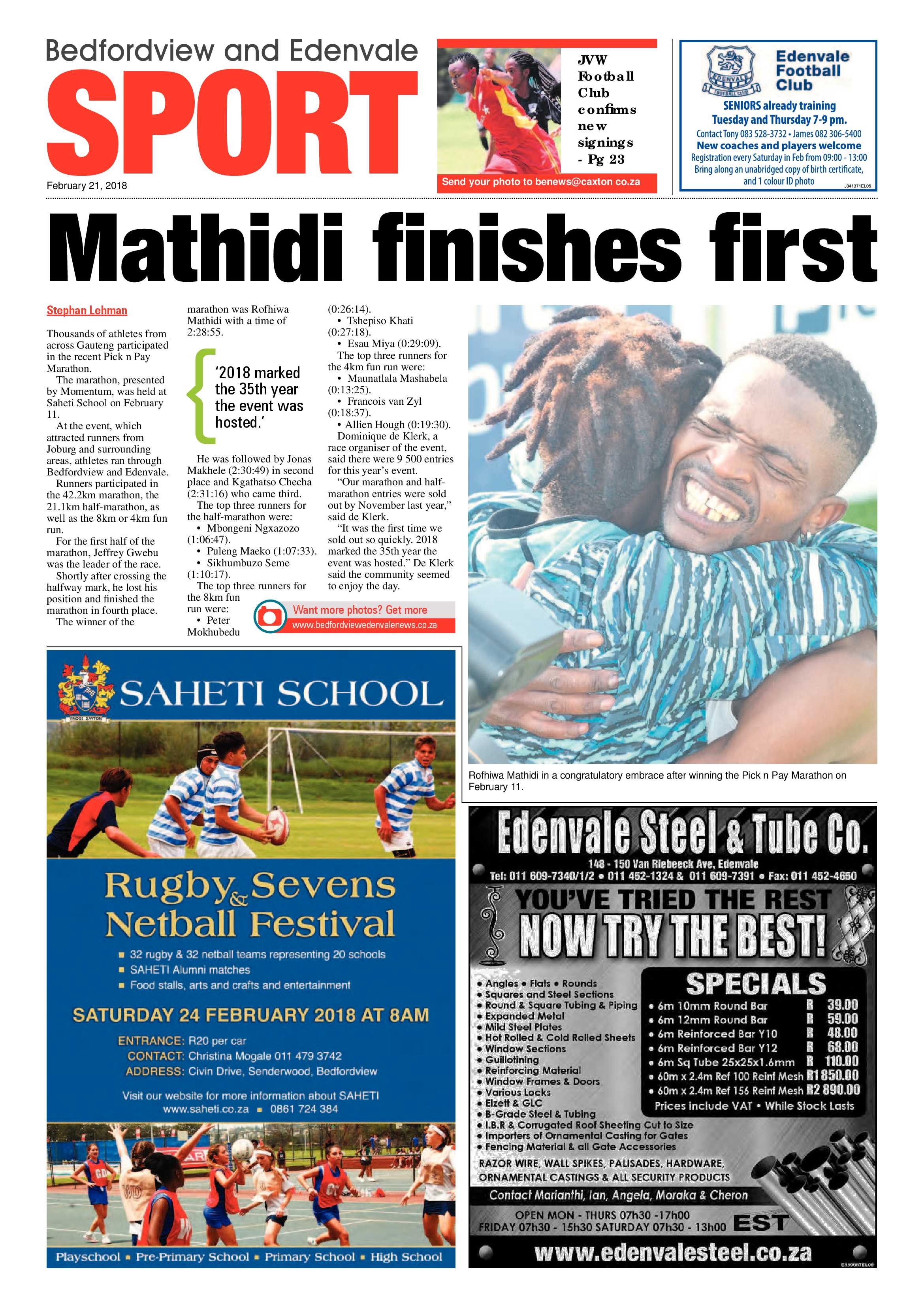 Bedfordview and Edenvale News 21 February 2018 page 24