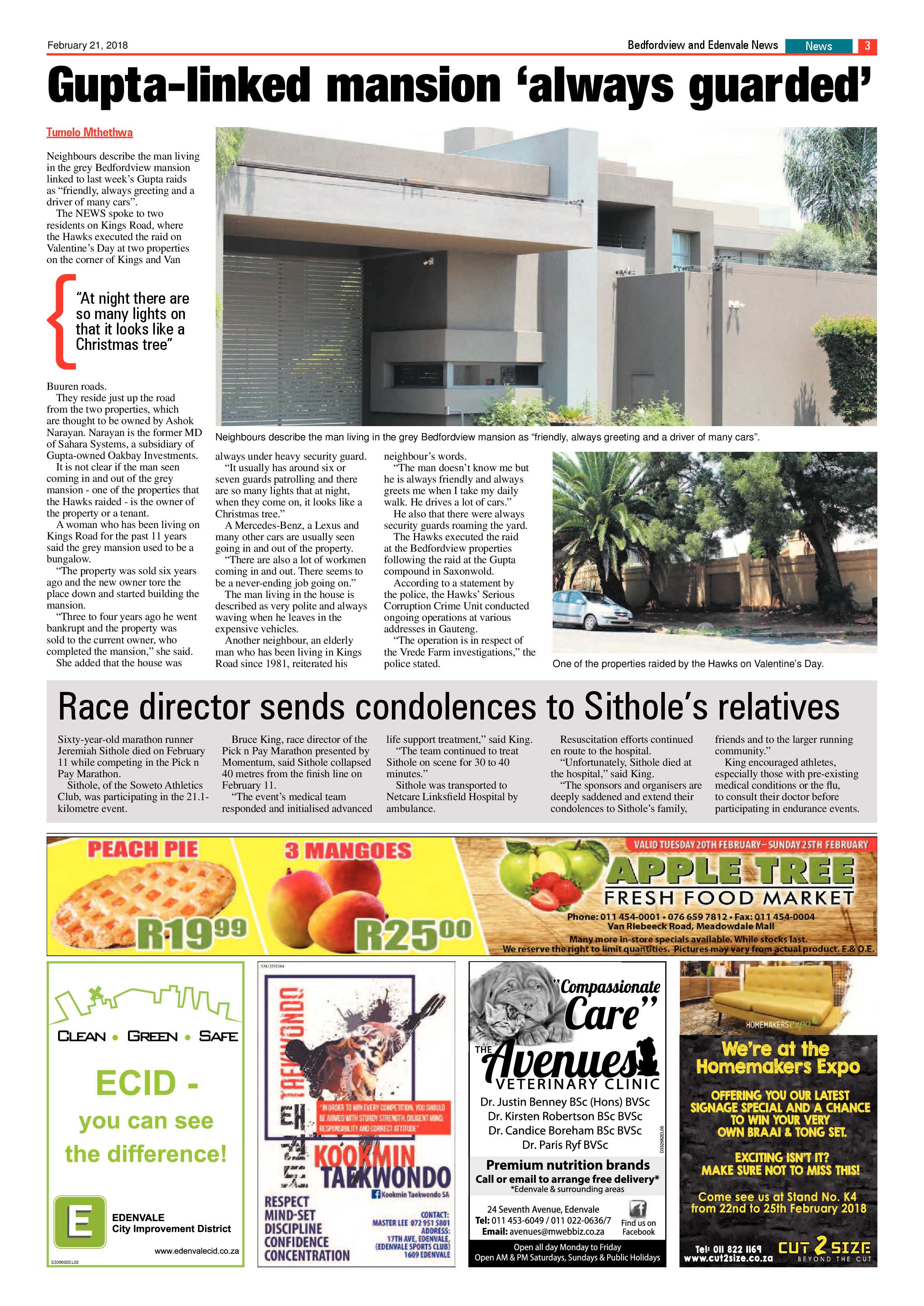 Bedfordview and Edenvale News 21 February 2018 page 3