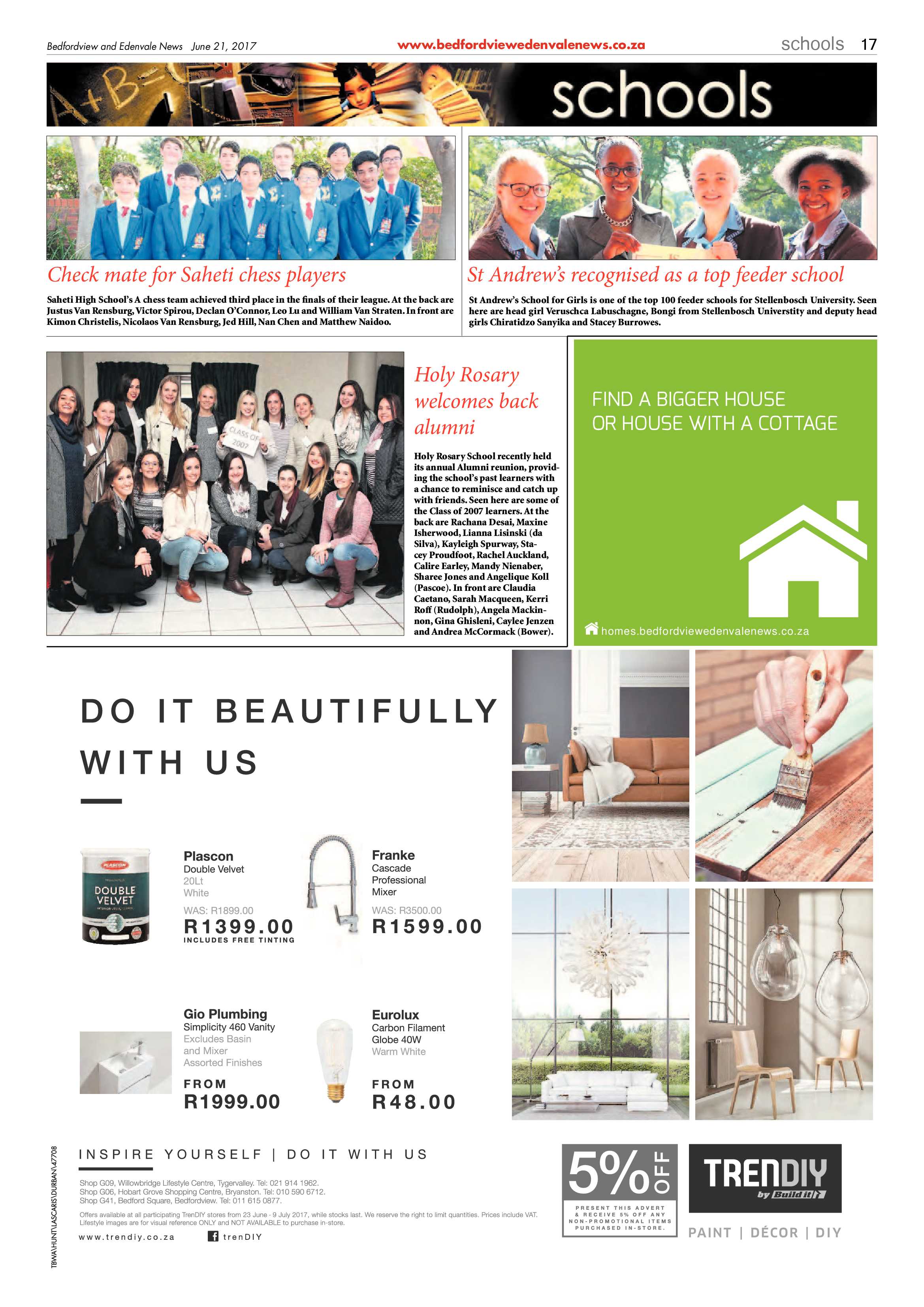 Bedfordview and Edenvale News 21 June 2017 page 17