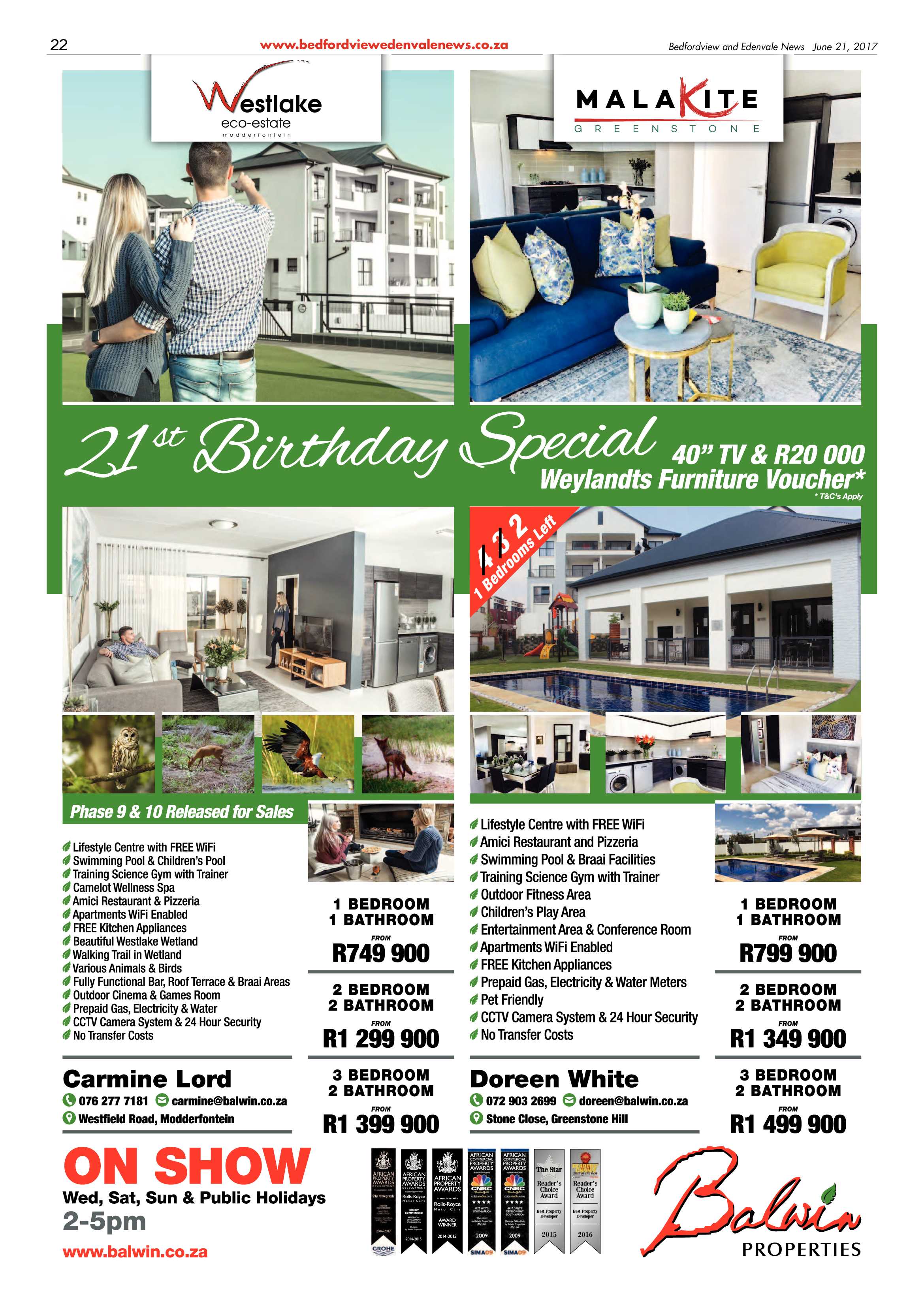 Bedfordview and Edenvale News 21 June 2017 page 22