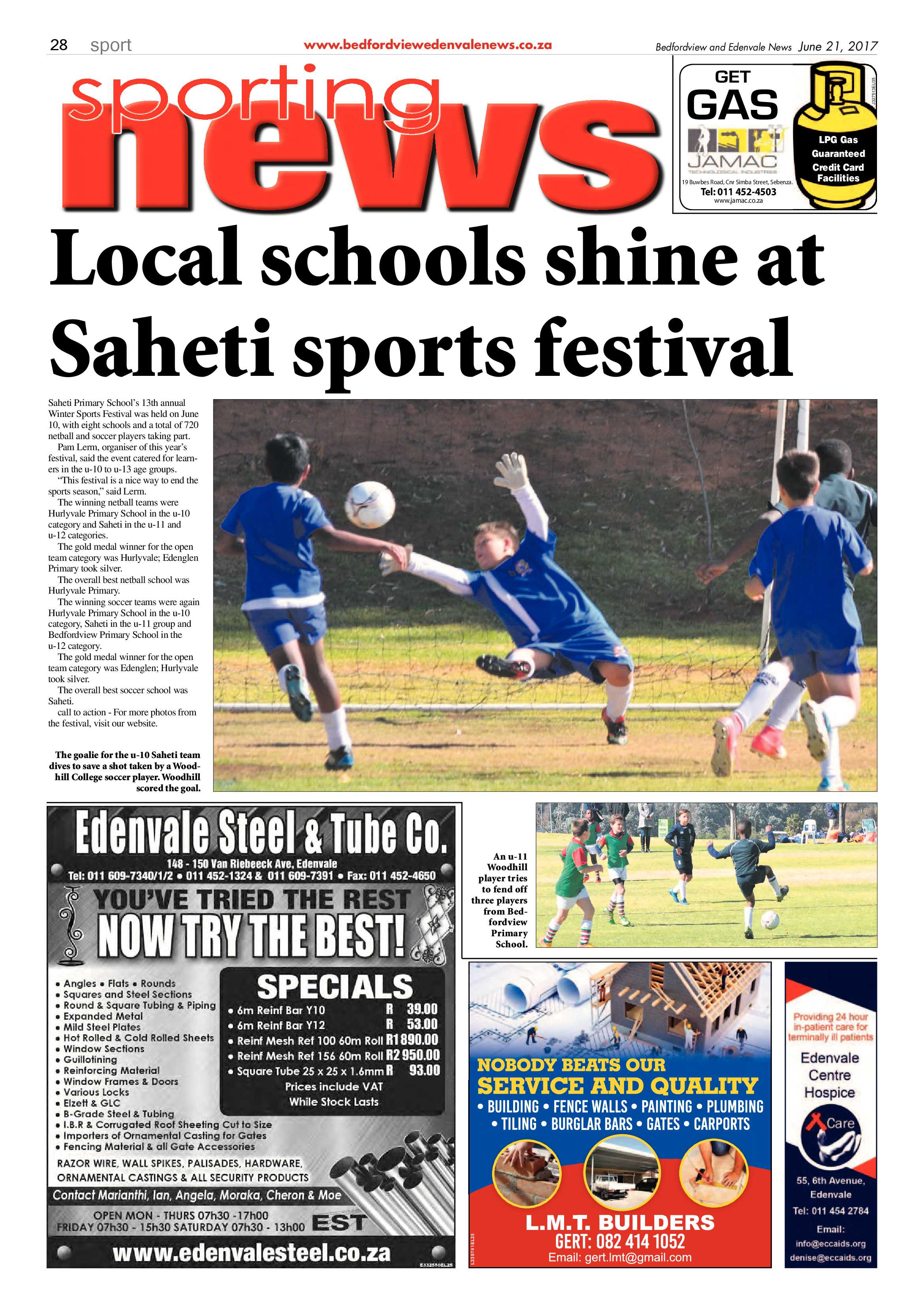 Bedfordview and Edenvale News 21 June 2017 page 28