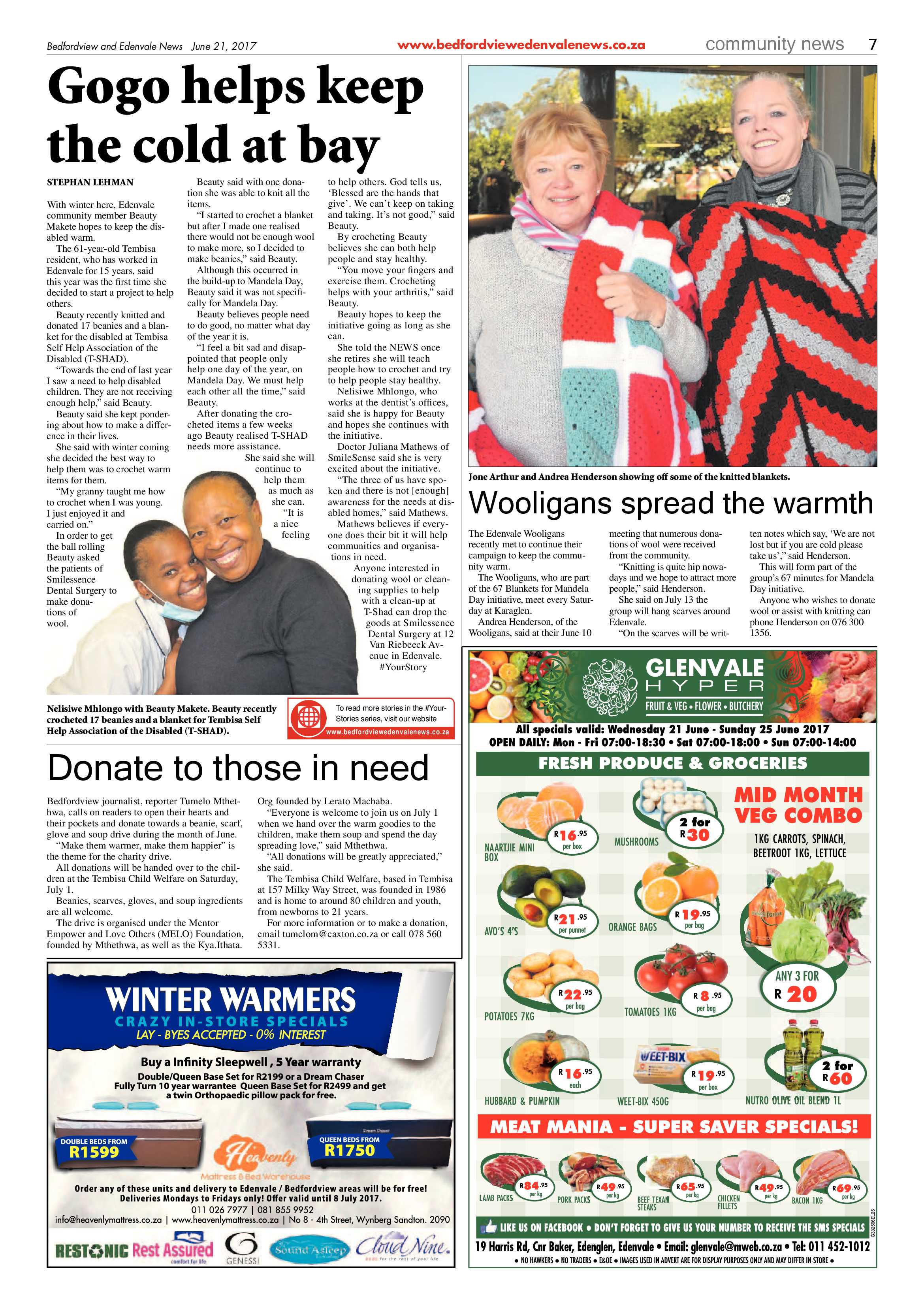 Bedfordview and Edenvale News 21 June 2017 page 7