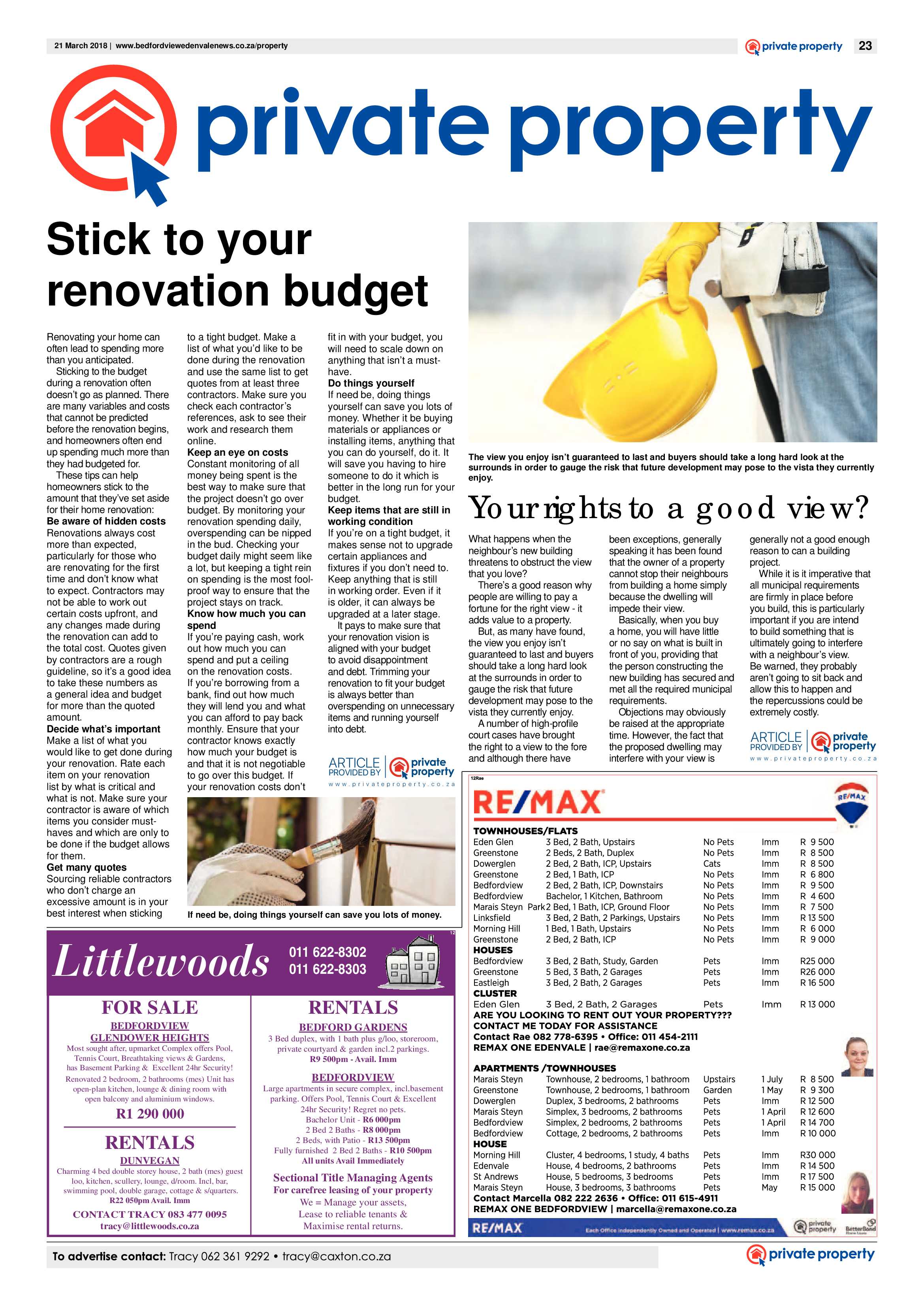 Bedfordview and Edenvale News 21 March 2018 page 23