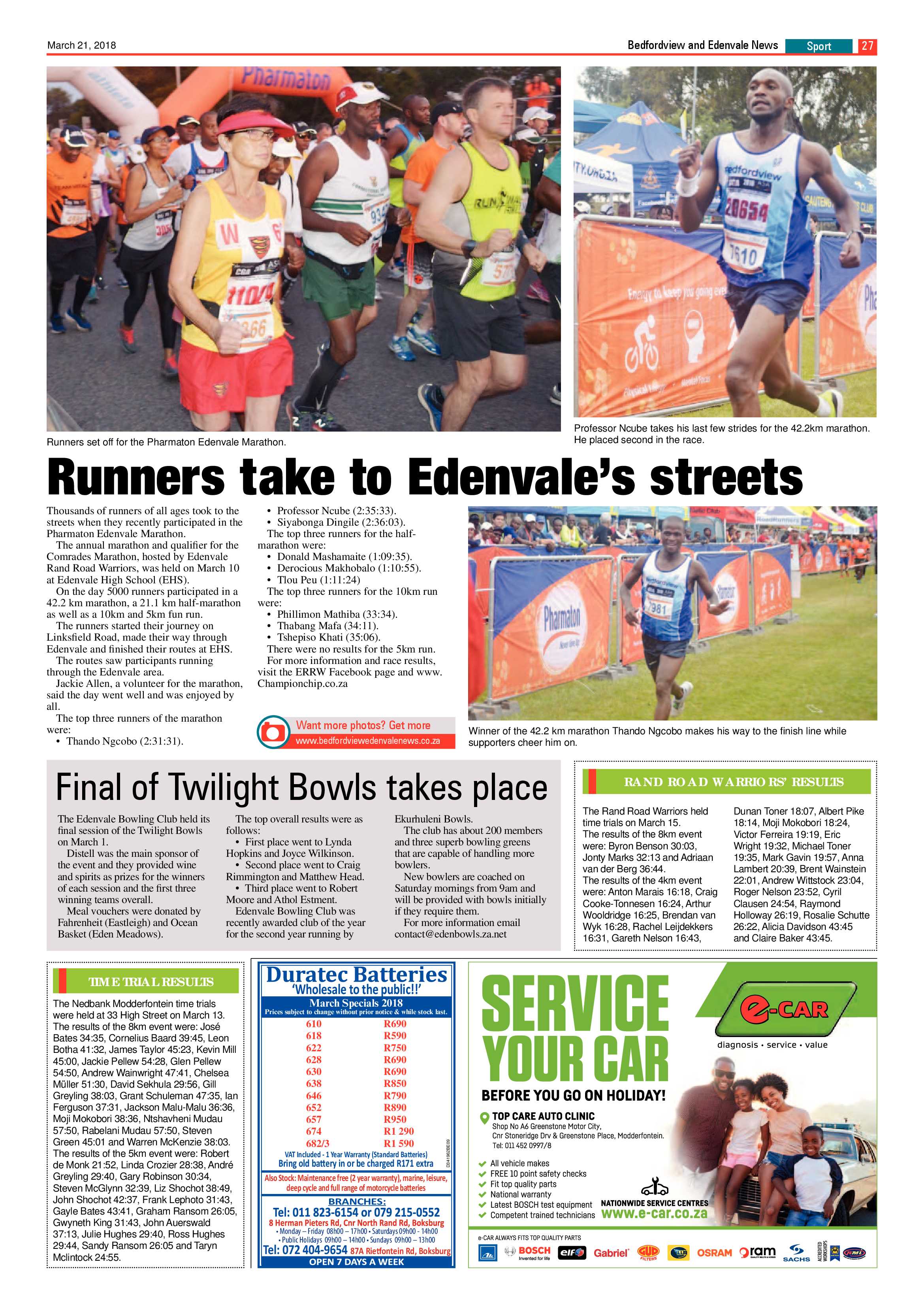 Bedfordview and Edenvale News 21 March 2018 page 27
